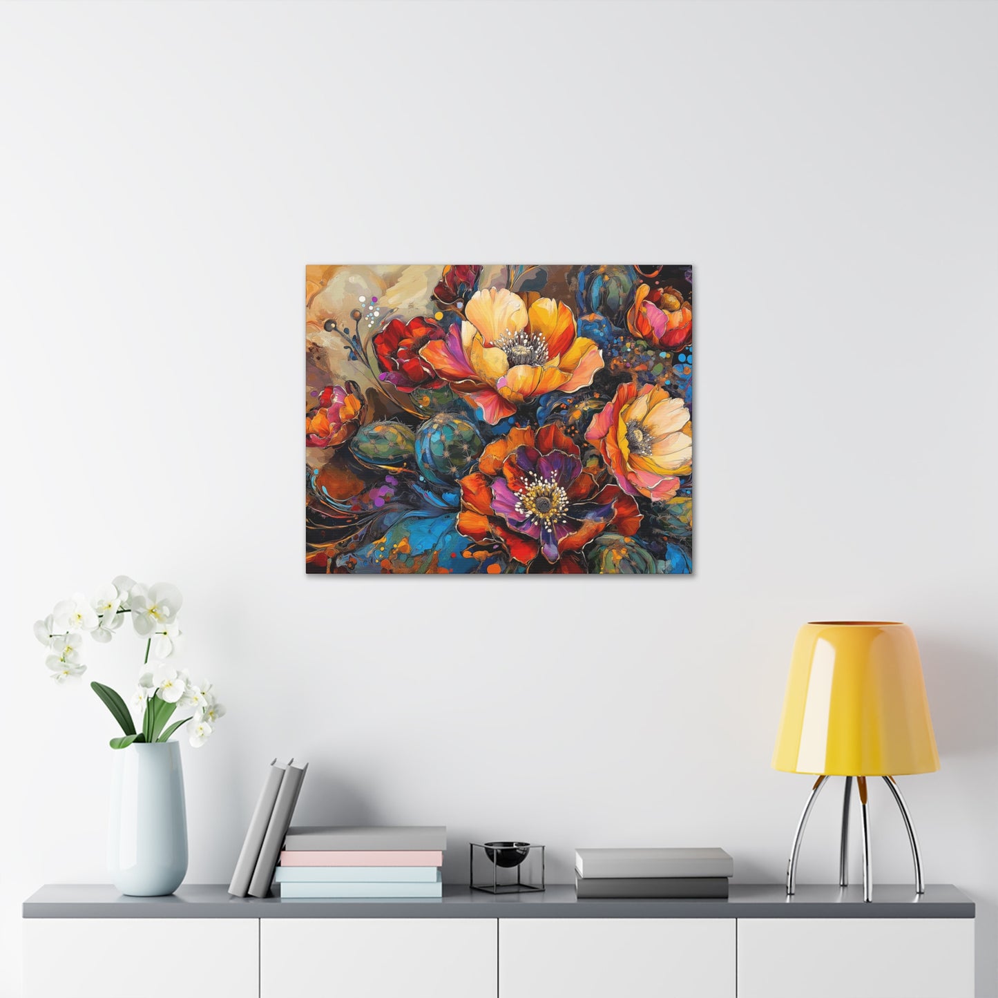 Canvas Gallery Wraps - Cacti Flowers Bold #2