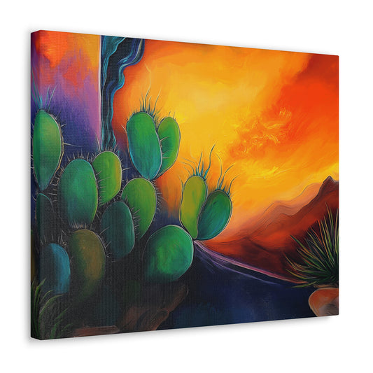 Canvas Gallery Wraps - Cacti Storm Rising