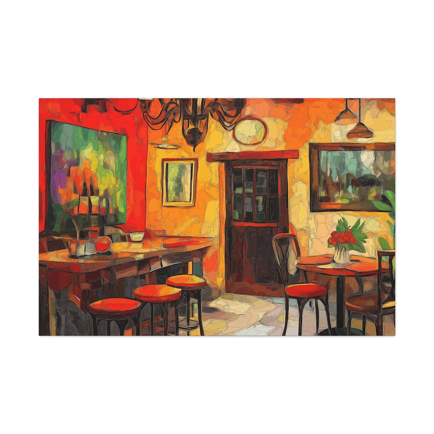 Canvas Gallery Wraps - Bistro Cafe Wall Art