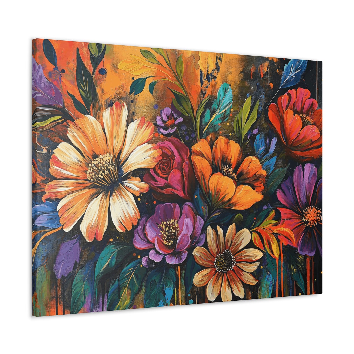 Canvas Gallery Wraps - Cacti Flowers in Bloom Wall Art