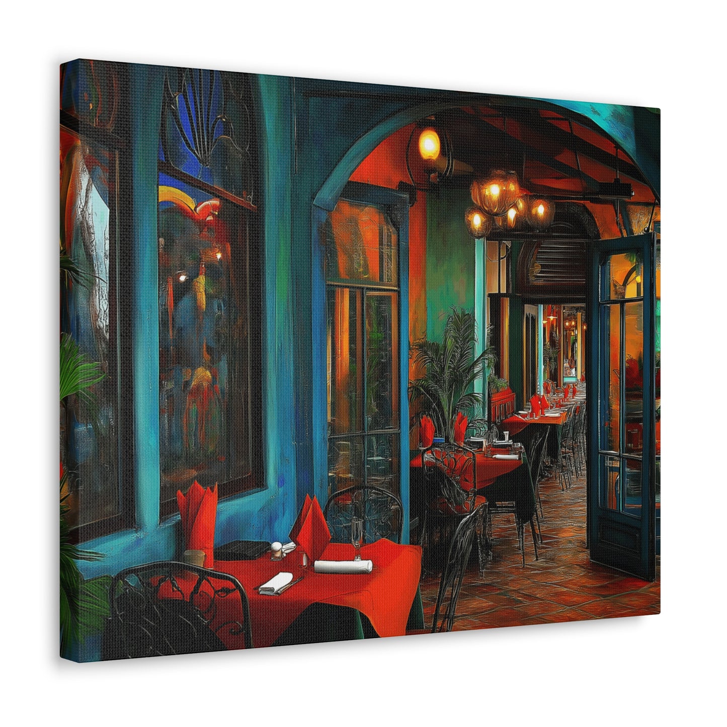 Canvas Gallery Wraps - Red Table Tops Wall Art