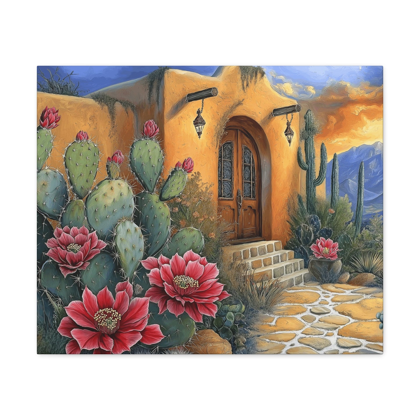 Canvas Gallery Wraps - Cacti in Bloom Home Decor