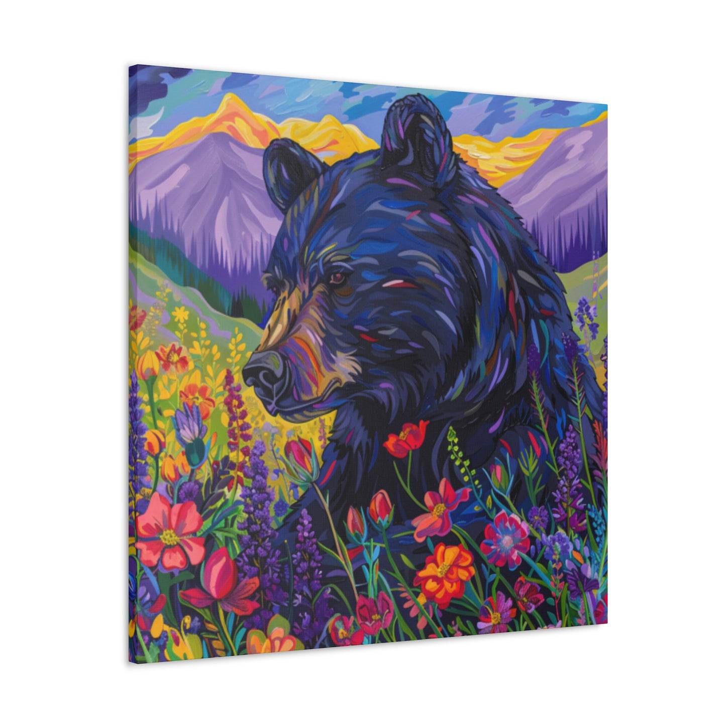 Black Bear Canvas Gallery Wraps