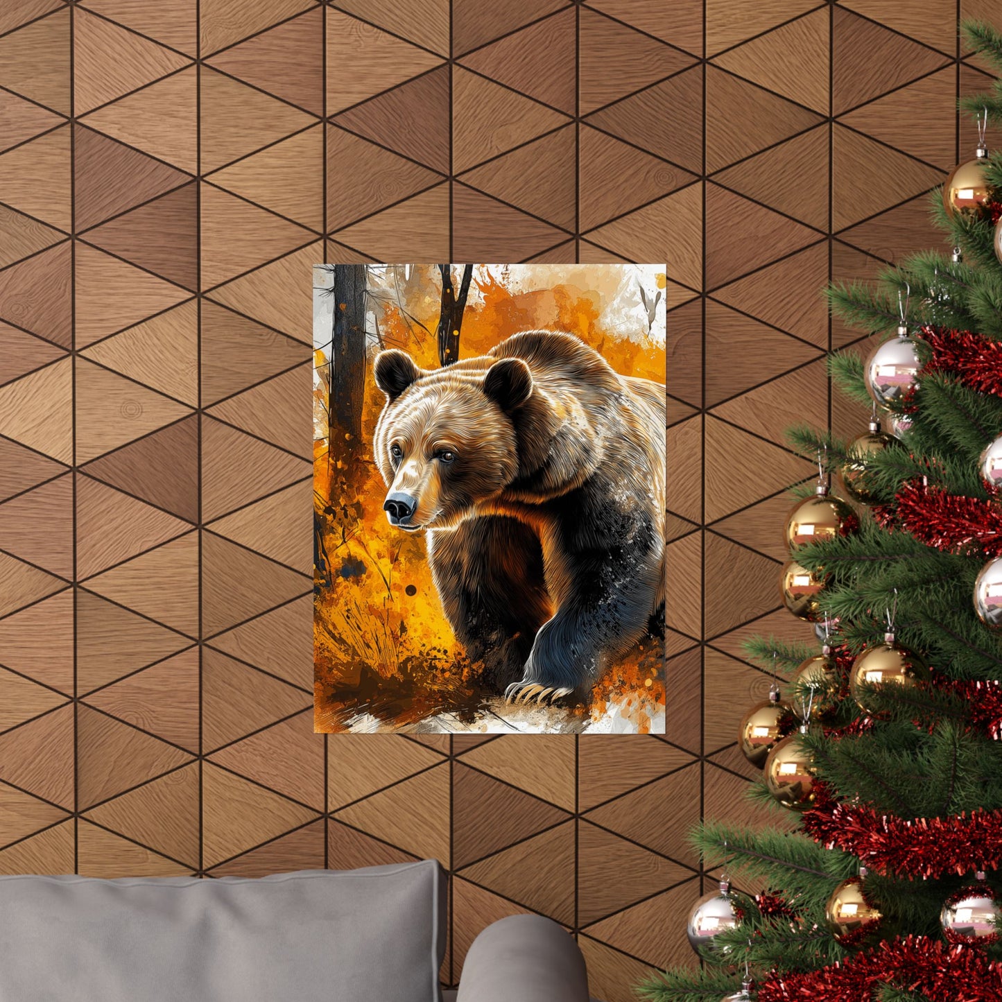 Vertical Poster - Colorado Brown Bear 'Hibernate from Negativity'