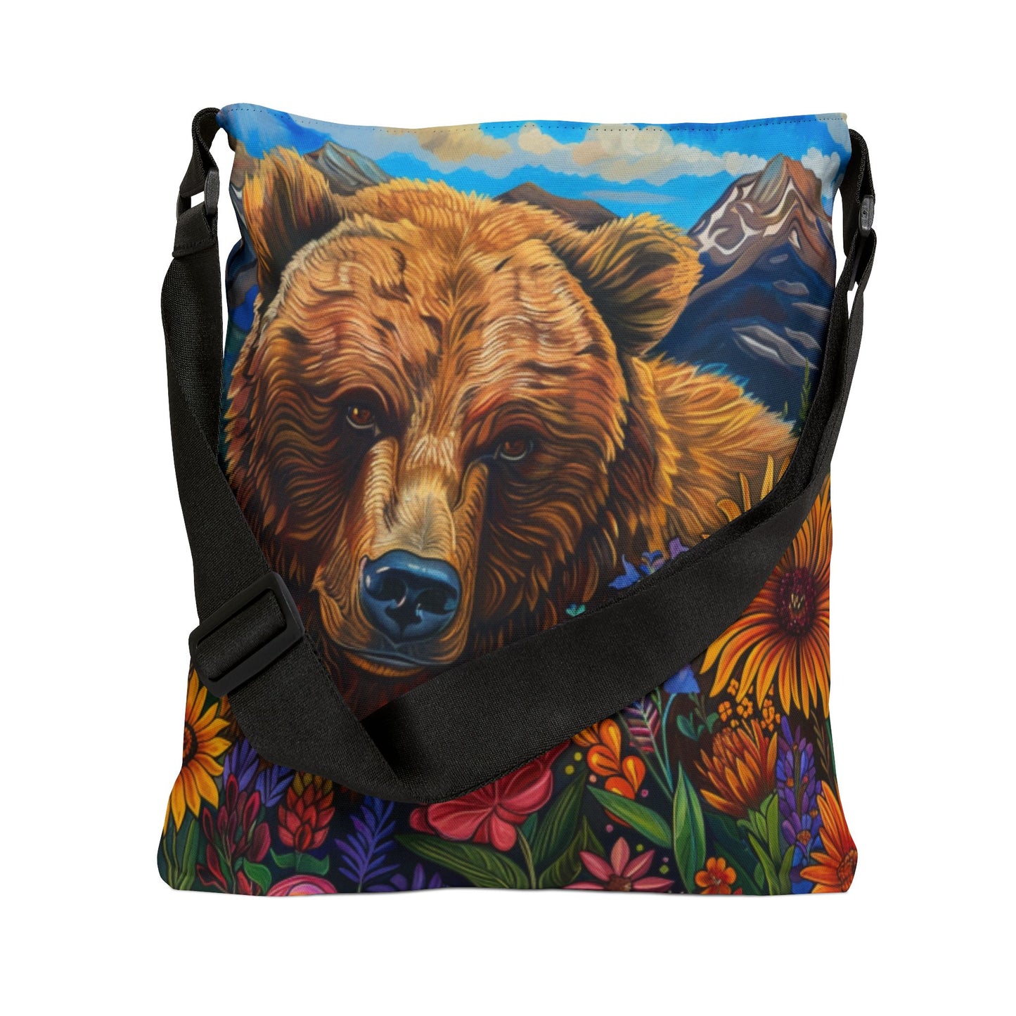 Brown Bear Adjustable Tote Bag