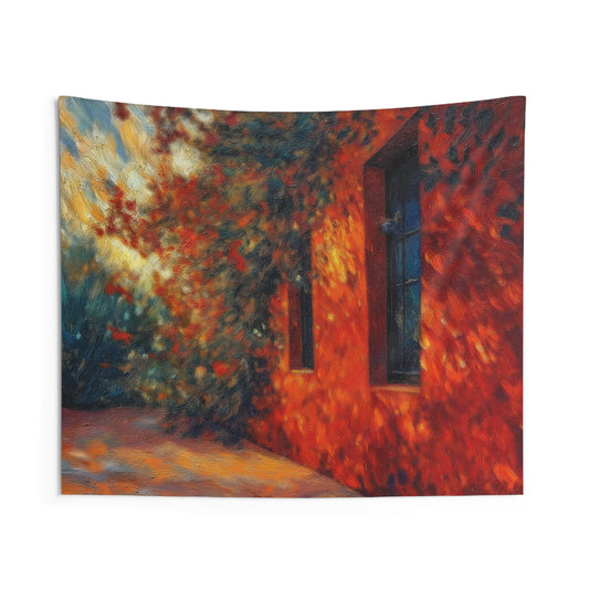 Vibrant Floral Indoor Wall Tapestry, Home Decor, Boho Chic Wall Hangings, Living Room Art, Cozy and Inviting Atmosphere