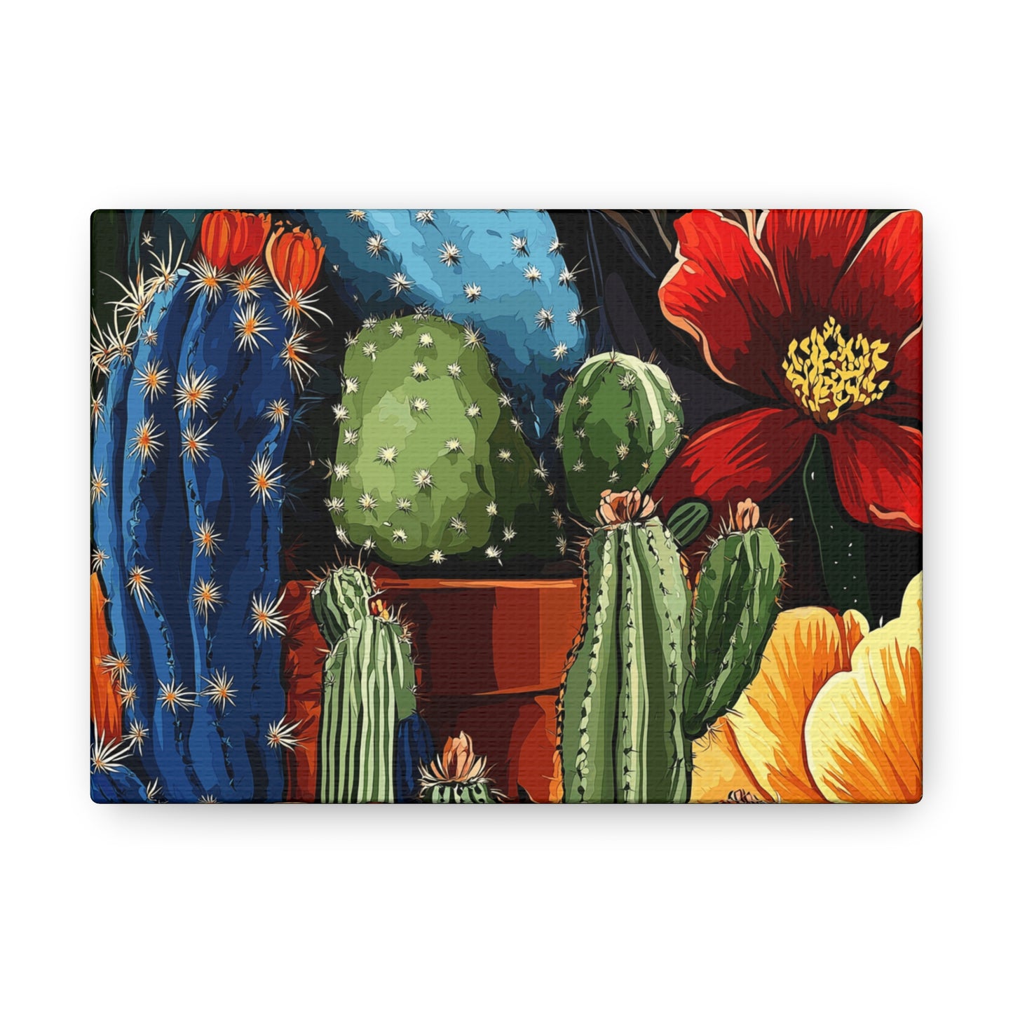 Canvas Wall Art - Cacti Gathering - smaller sizes