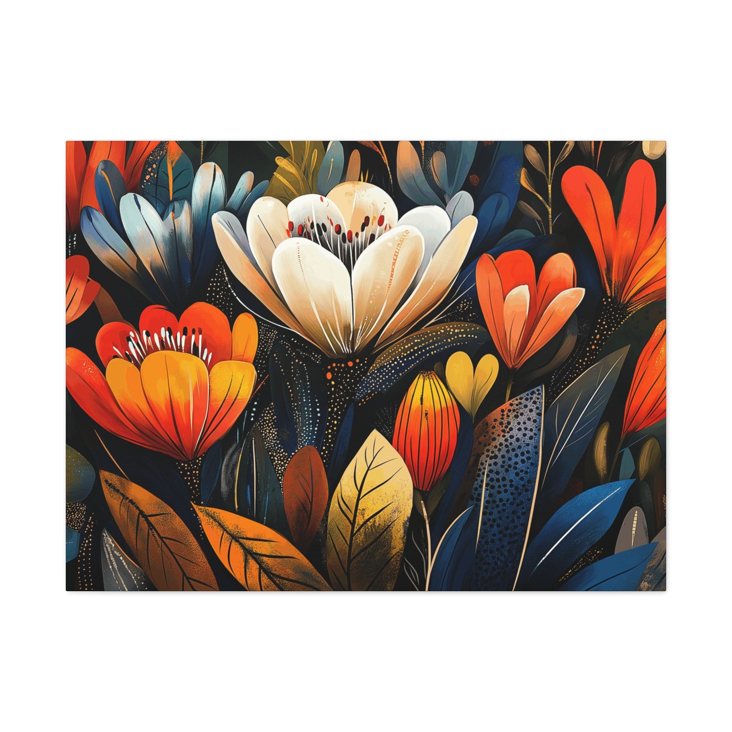 Canvas Gallery Wraps - Wow Cacti Flowers Wall Art