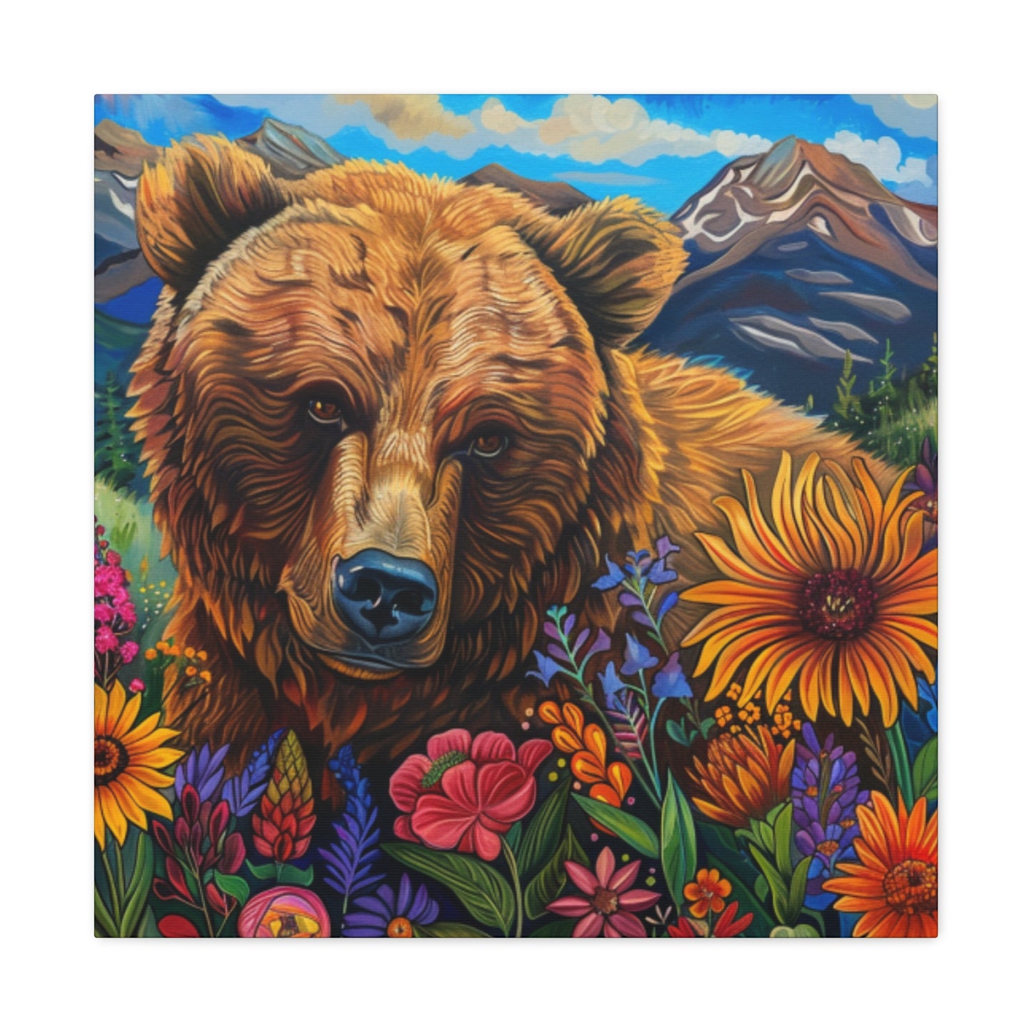 Brown Bear Canvas Gallery Wraps