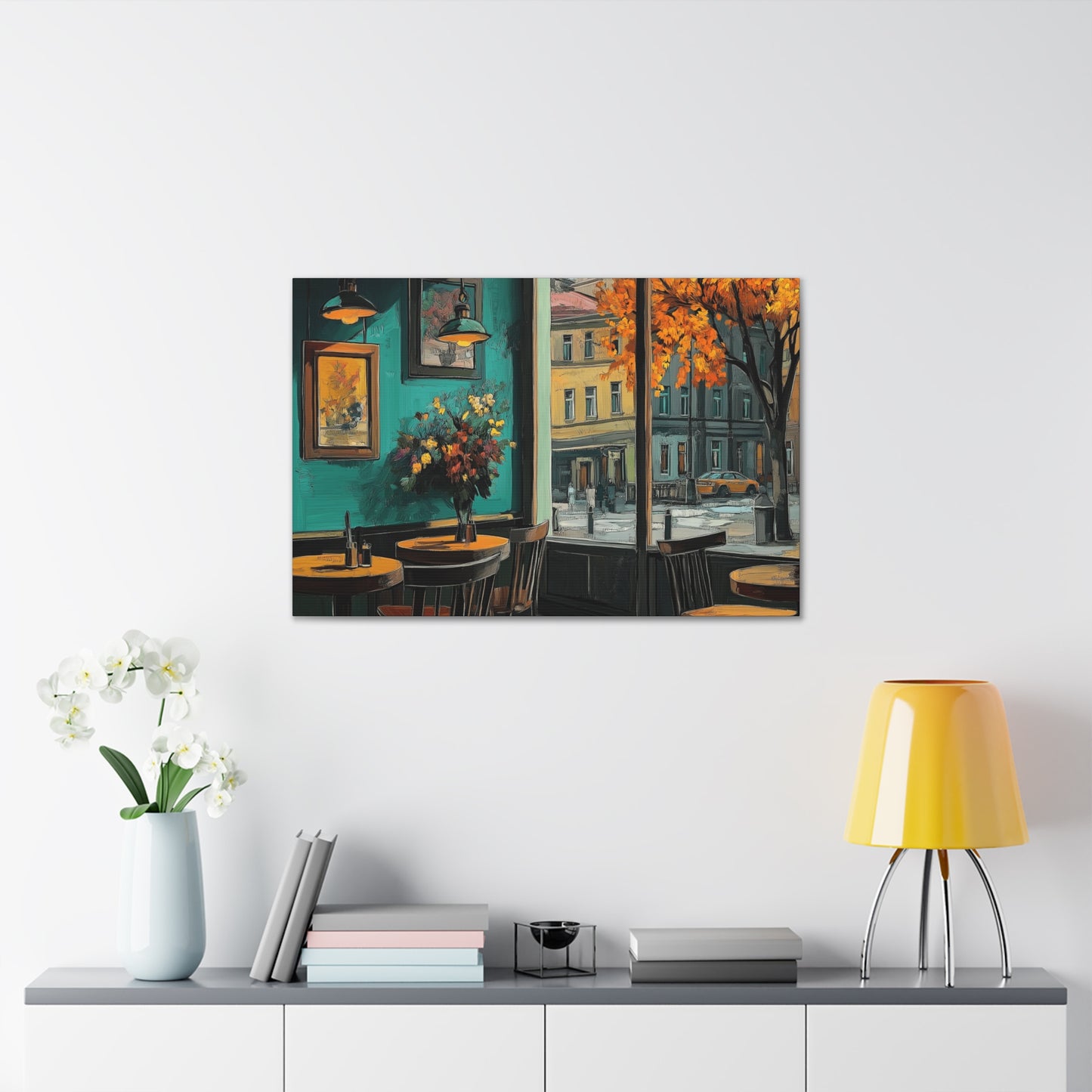 Canvas Gallery Wraps - Special Cafe in Special Place Wall Art