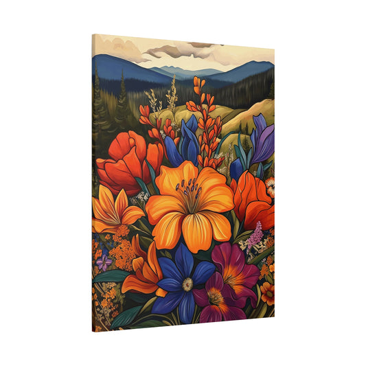 Colorful Floral Canvas Wall Art