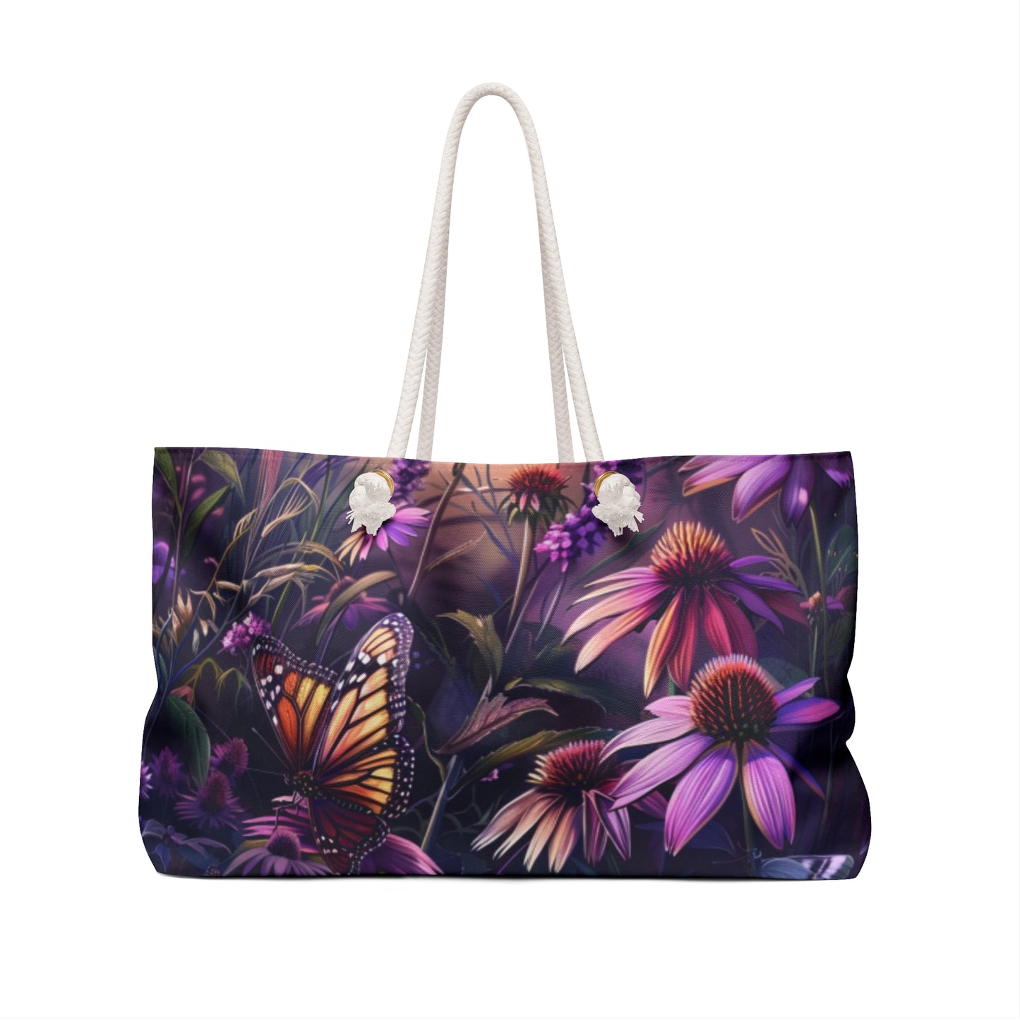Butterfly Flowers Weekender Bag