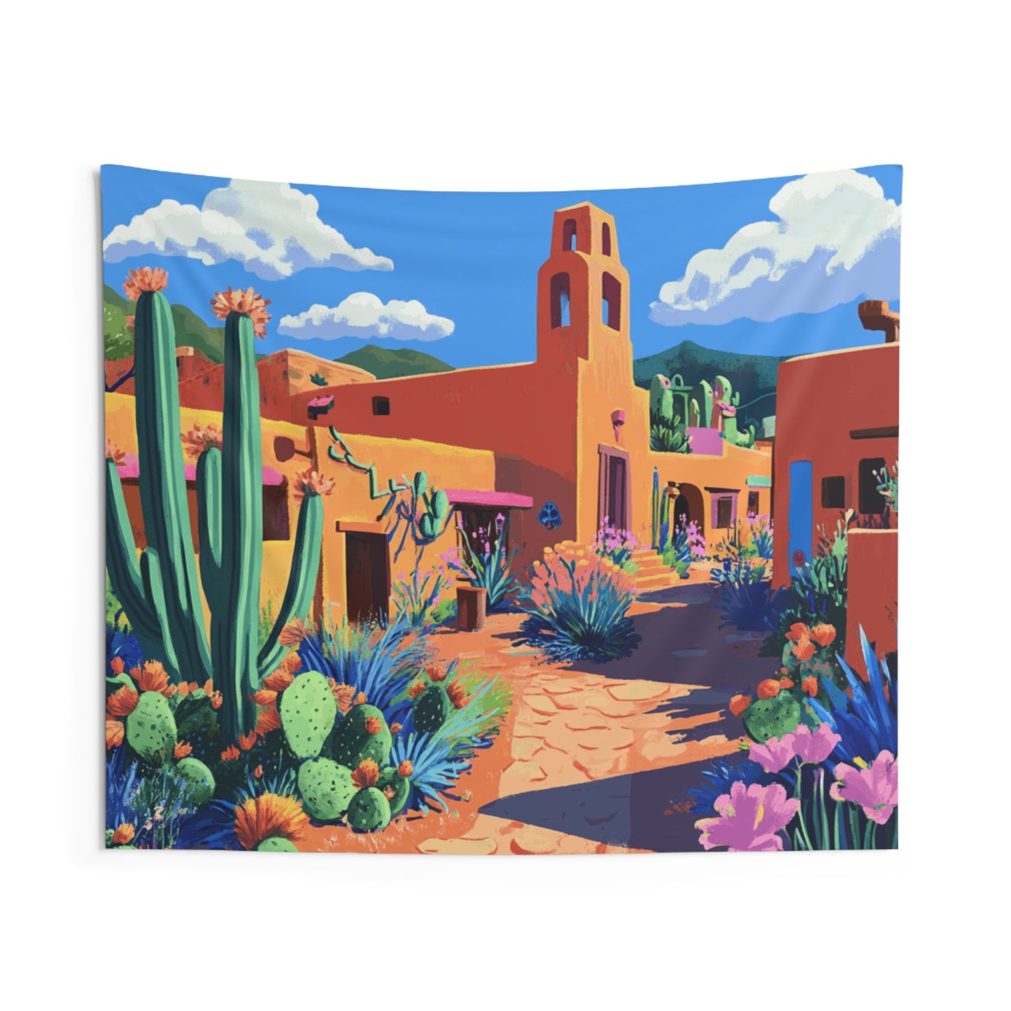 Santa Fe Cacti Indoor Wall Tapestry