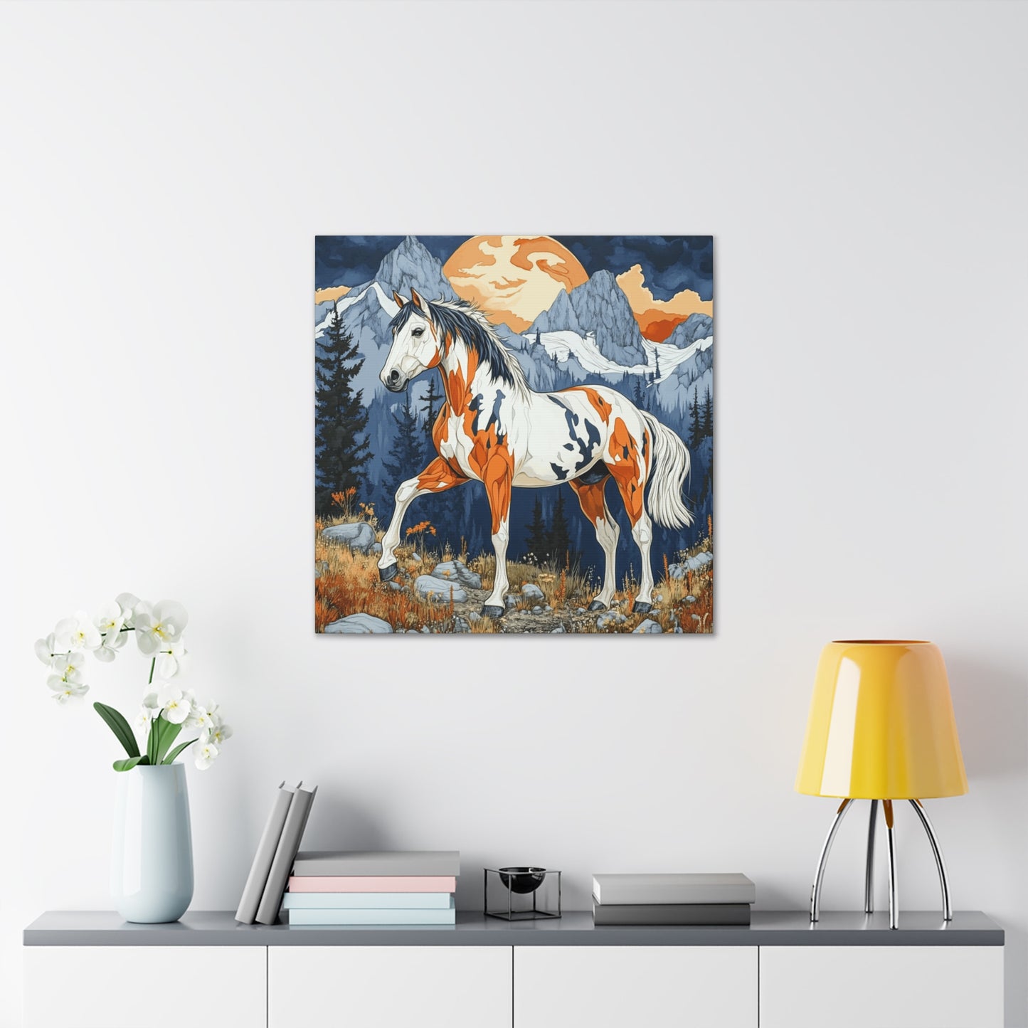 Canvas Gallery Wraps - Orange and Blue 2 Bronco