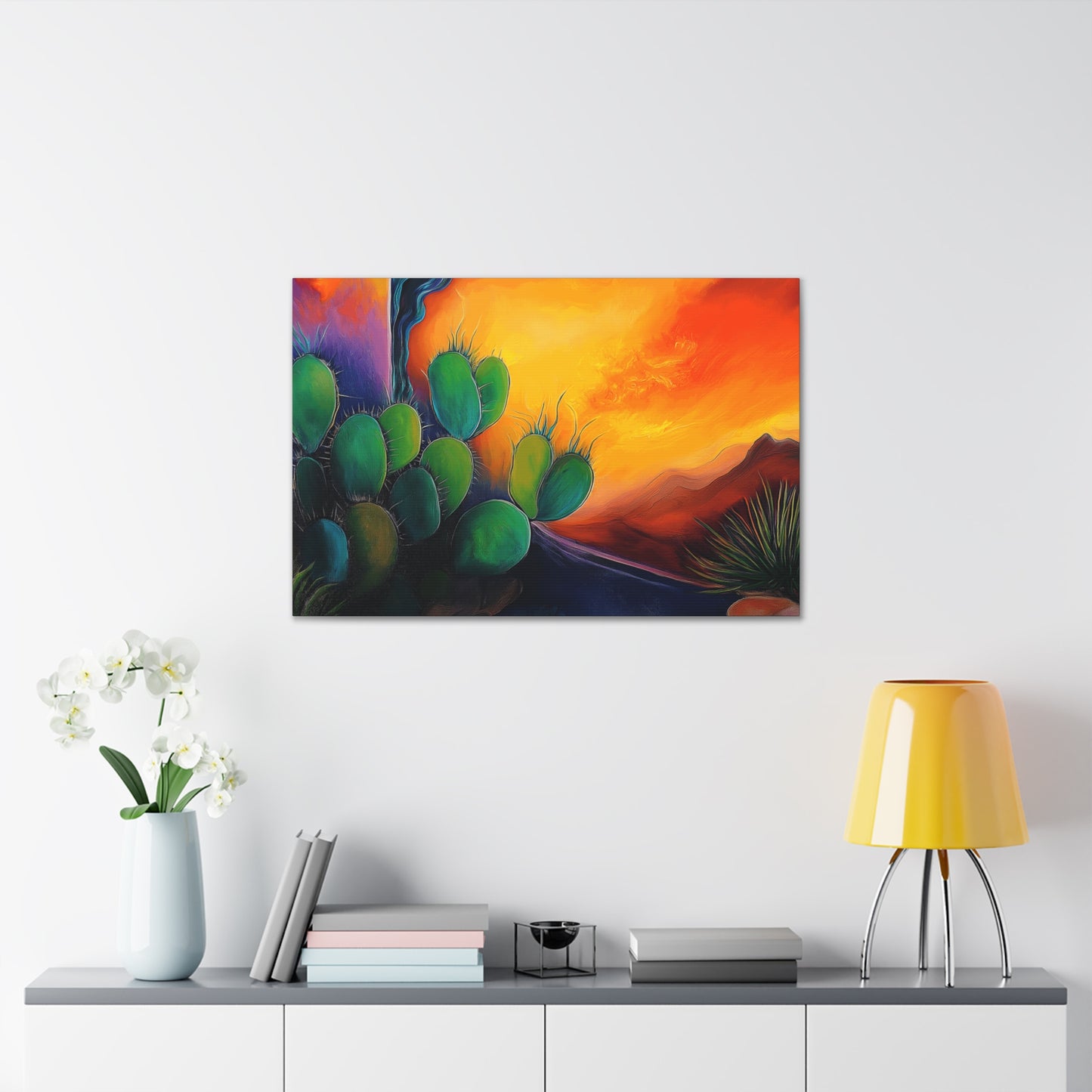 Canvas Gallery Wraps - Cacti Storm Rising