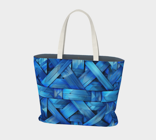 Blue Weave 4 Large Tote