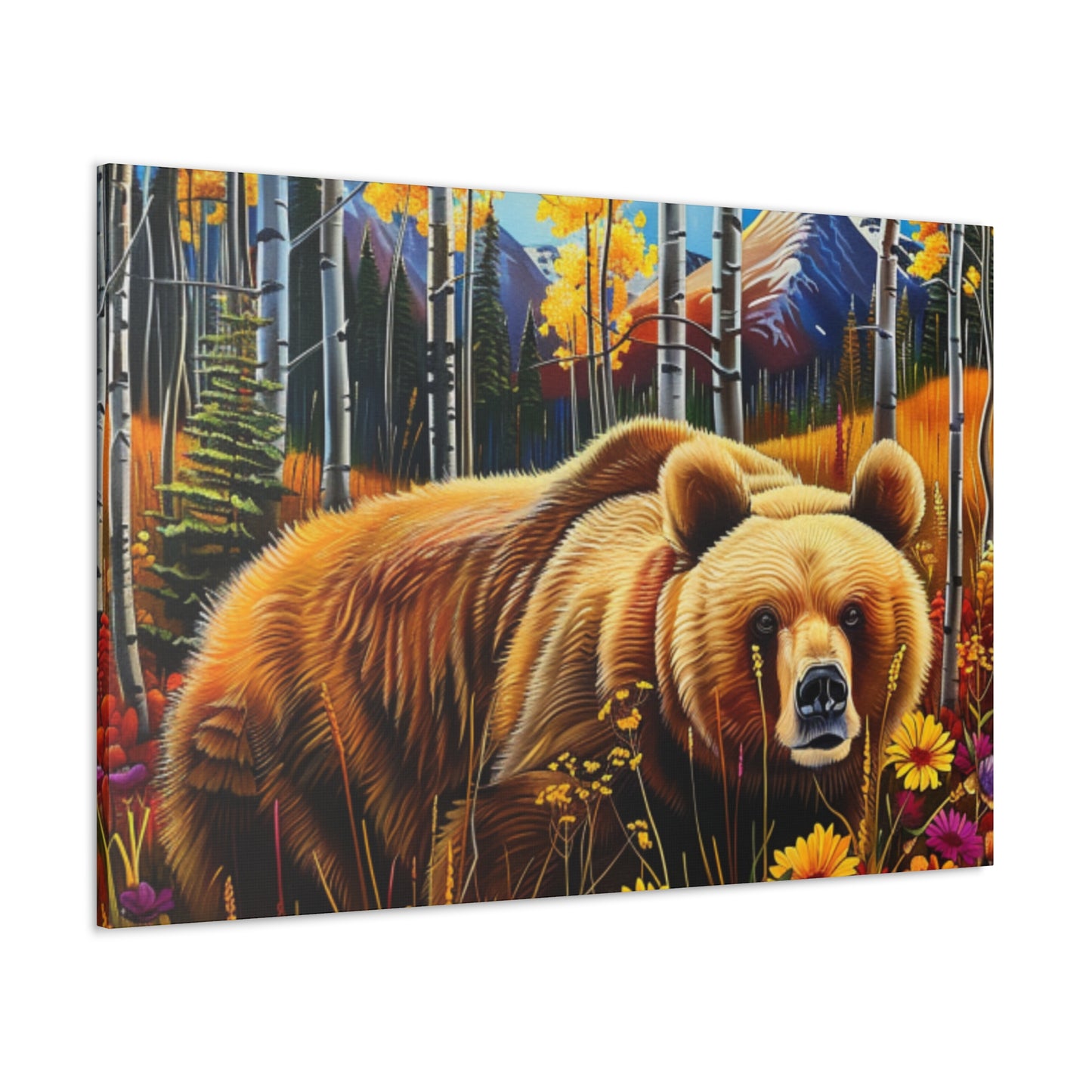 CO Brown Bear Aspens 1a Canvas Gallery Wraps