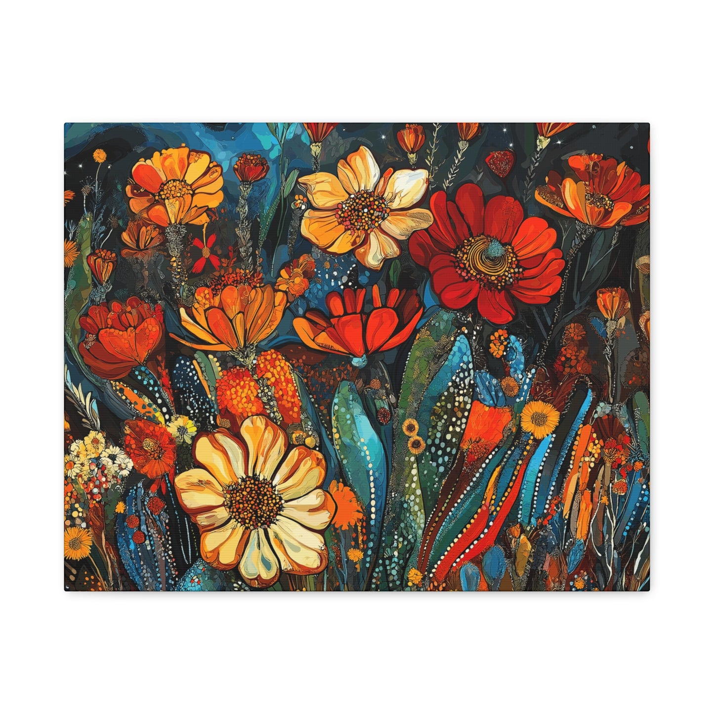 Canvas Gallery Wraps Cacti Flower Bold #4