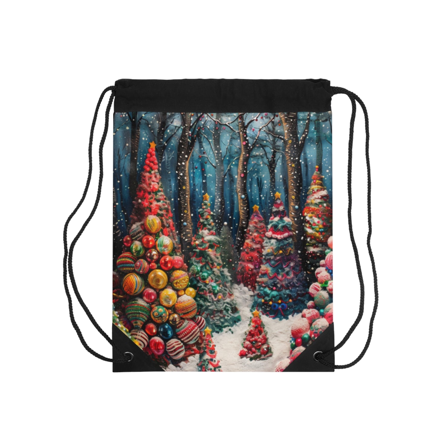 Christmas Tree 1 Drawstring Bag
