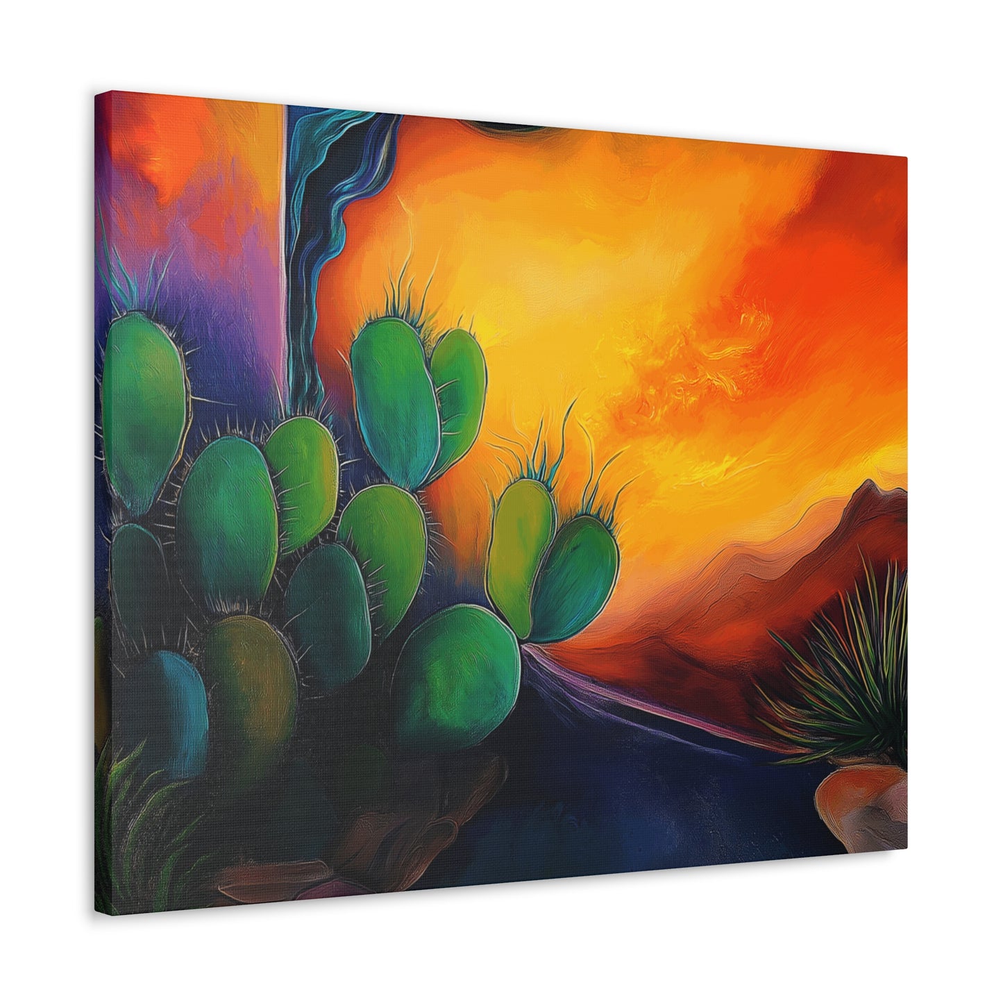 Canvas Gallery Wraps - Cacti Storm Rising