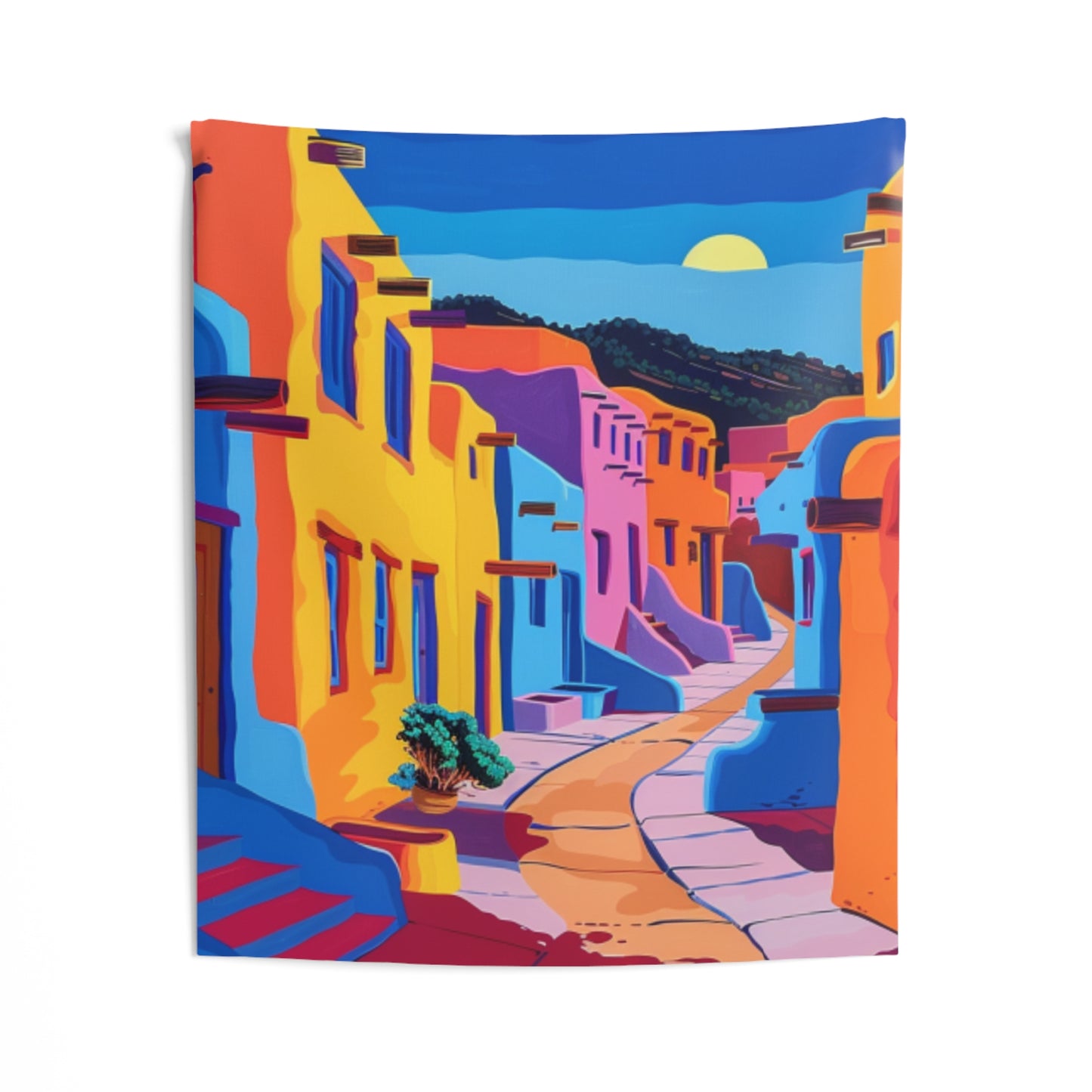 Santa Fe Street 421 Indoor Wall Tapestry