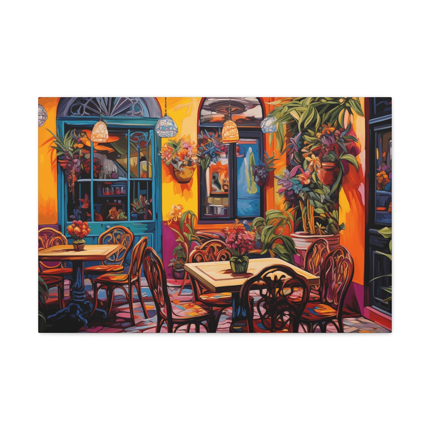 Canvas Gallery Wraps - Colorful Menu Plus Wall Art