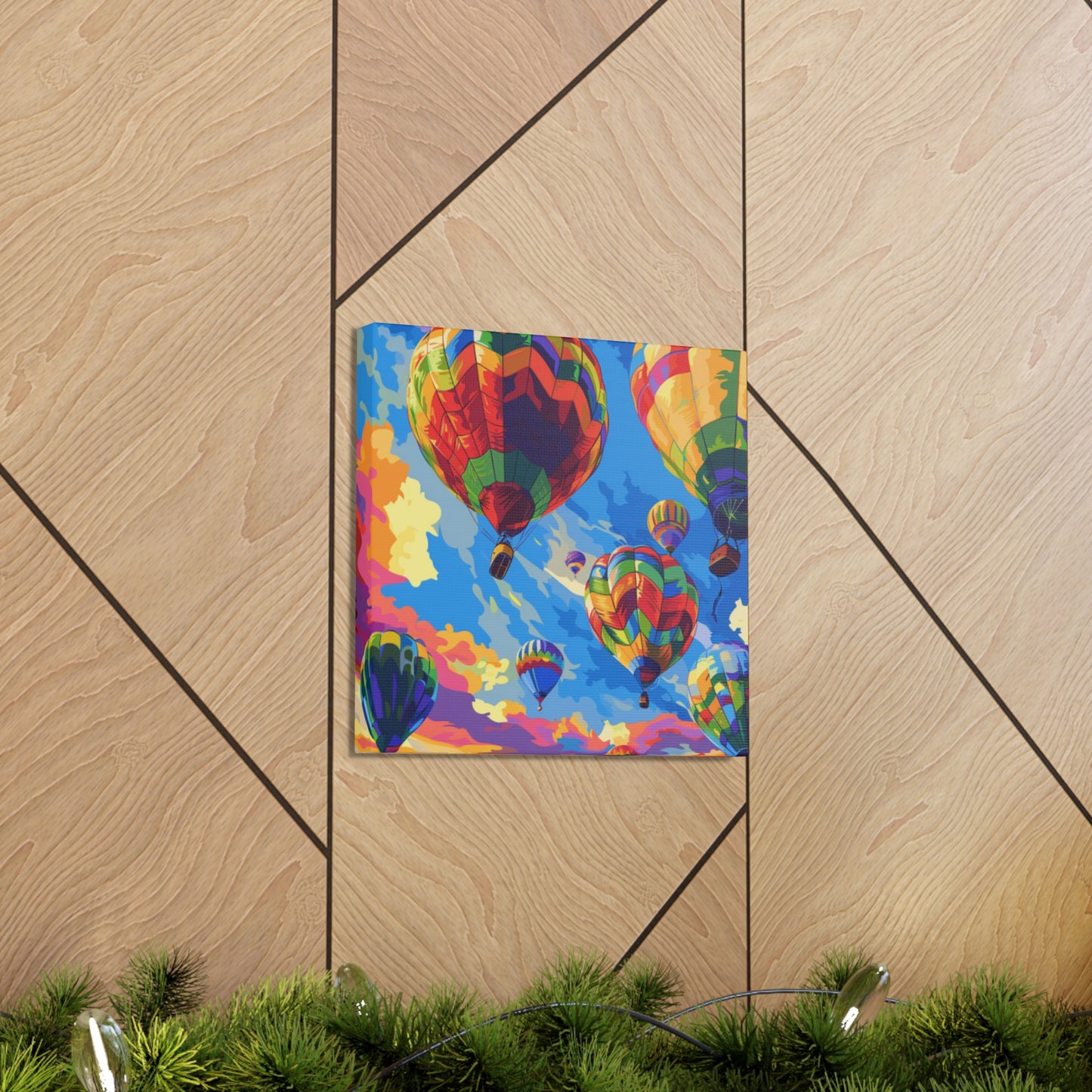 Hot Air Balloon v1 Canvas Gallery Wraps