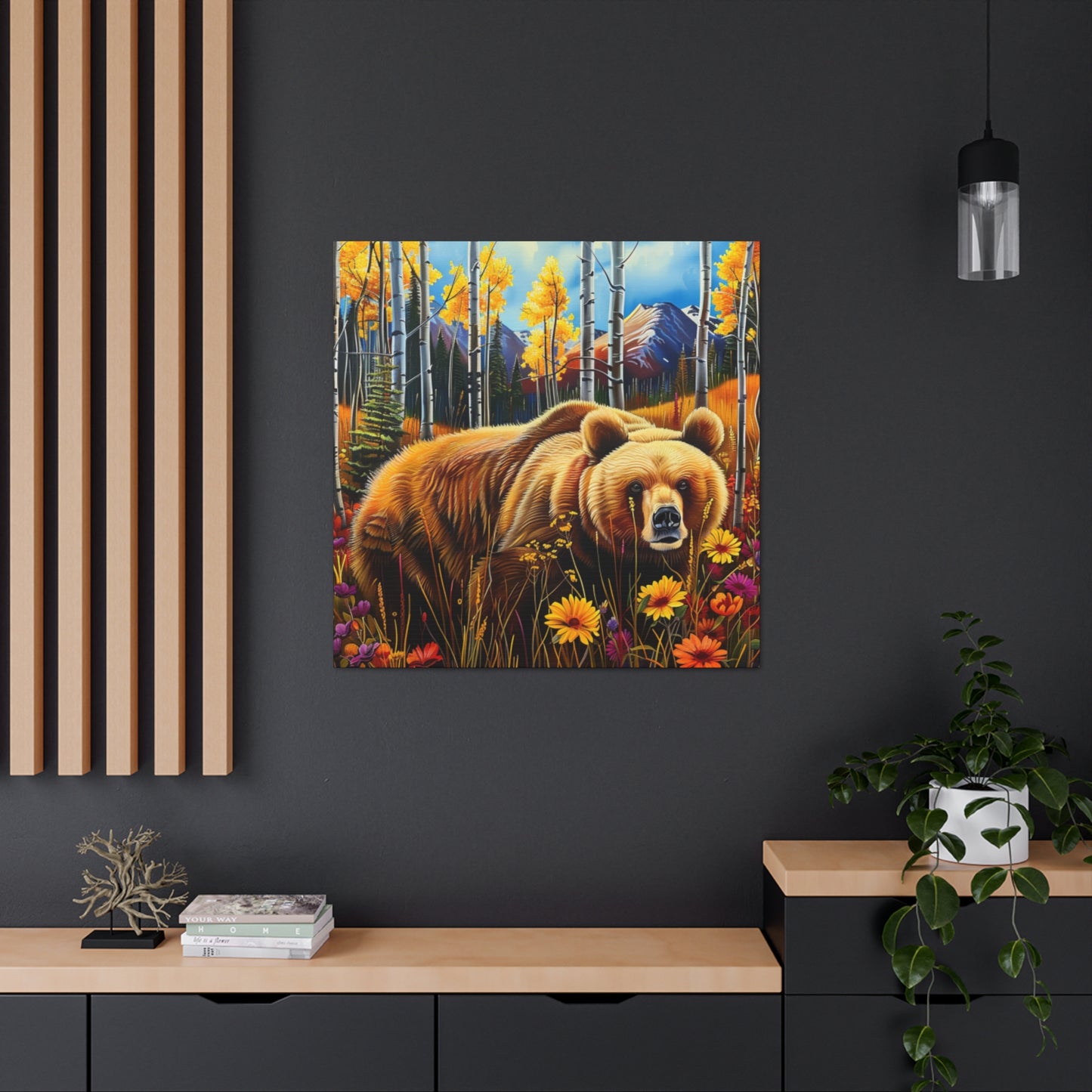 CO Brown Bear Aspens 1a Canvas Gallery Wraps