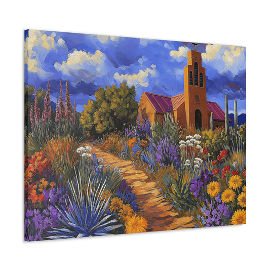 Canvas Prints - Abundance of Colorful Blooms Wall Art