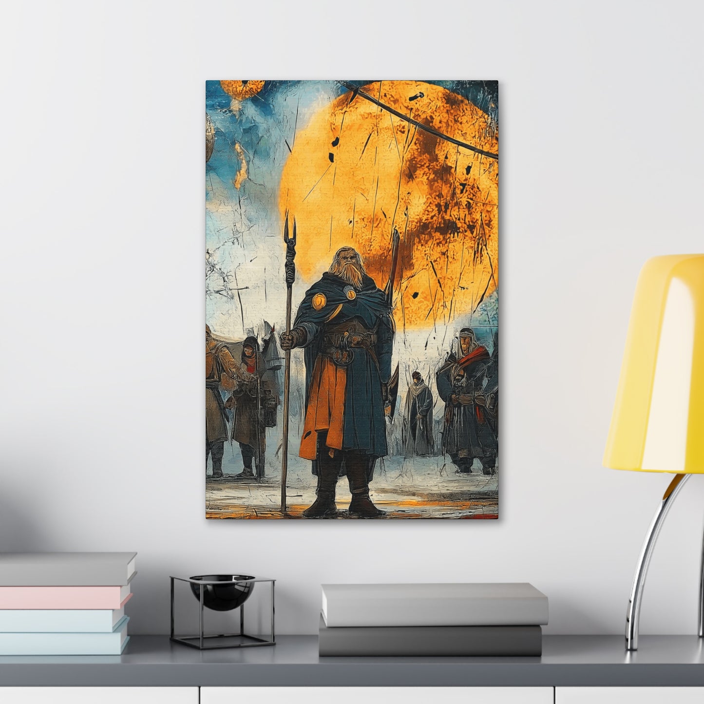 Canvas Prints Warriors Blazing Wall Art Home Decor