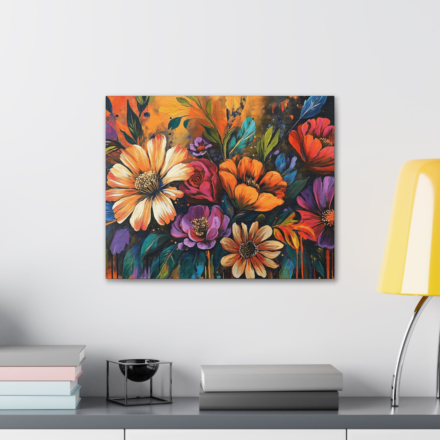 Canvas Gallery Wraps - Cacti Flowers in Bloom Wall Art