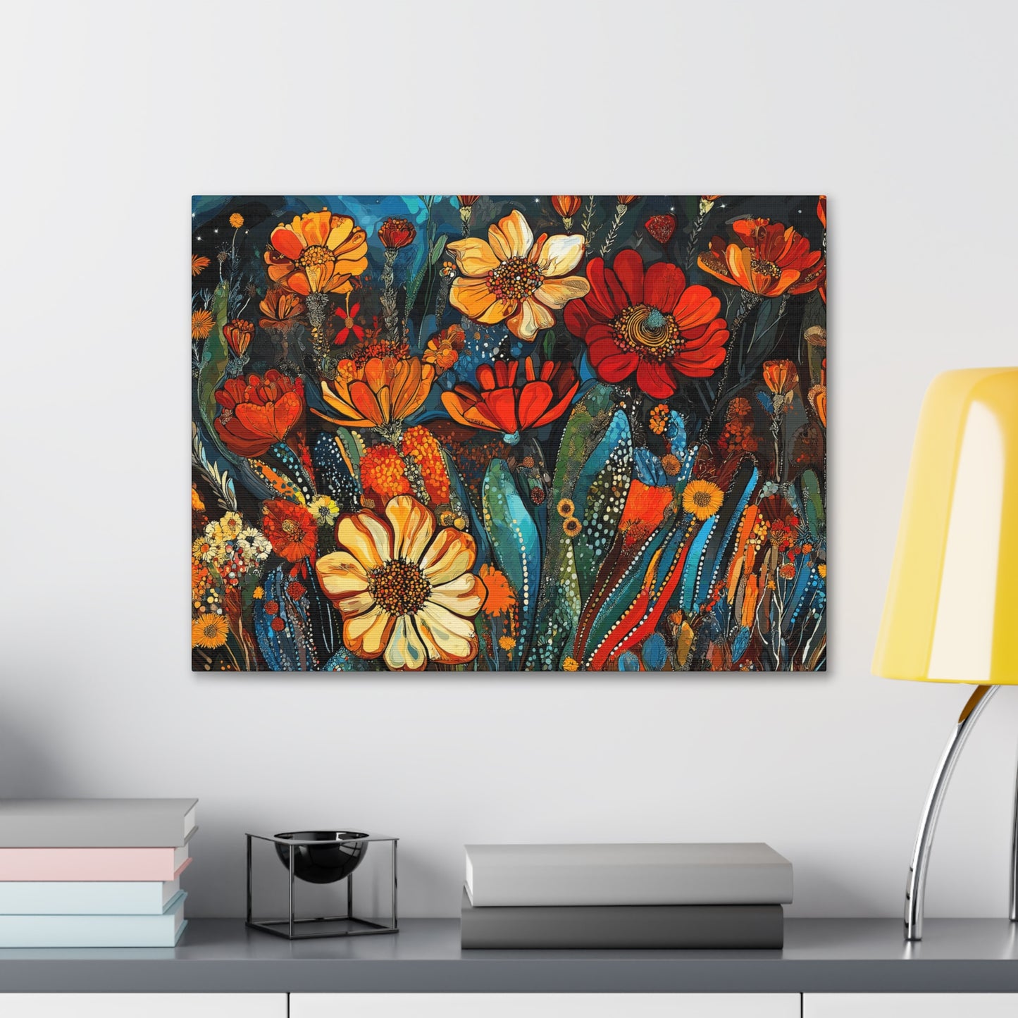 Canvas Gallery Wraps Cacti Flower Bold #4