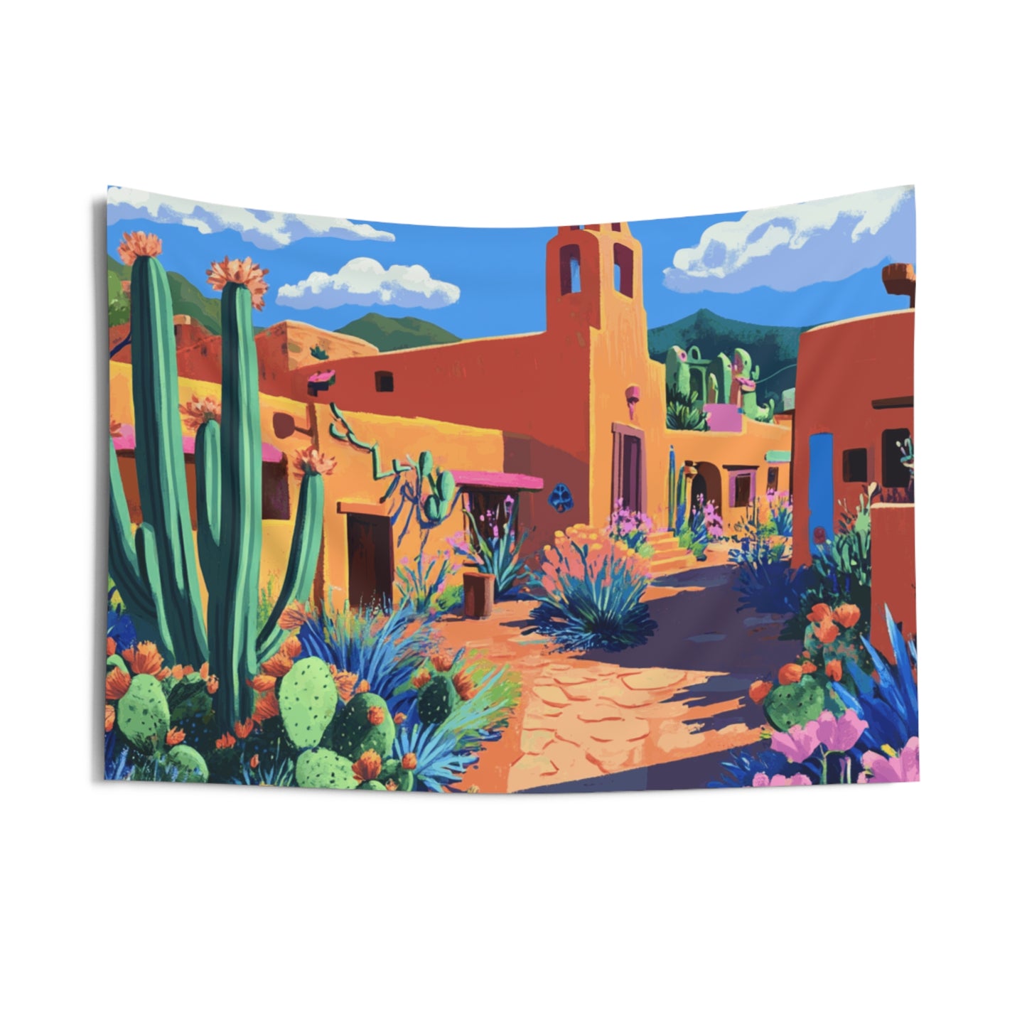 Santa Fe Cacti Indoor Wall Tapestry