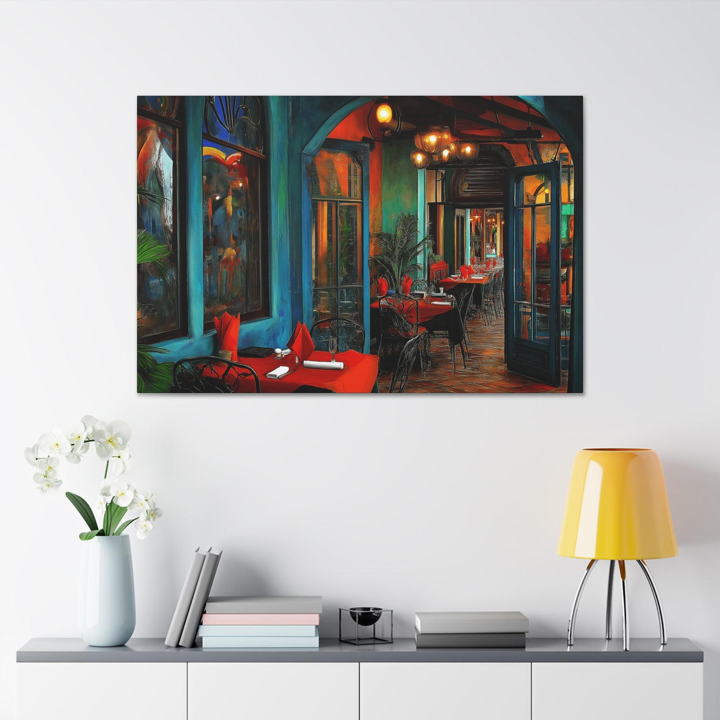 Canvas Gallery Wraps - Red Table Tops Wall Art