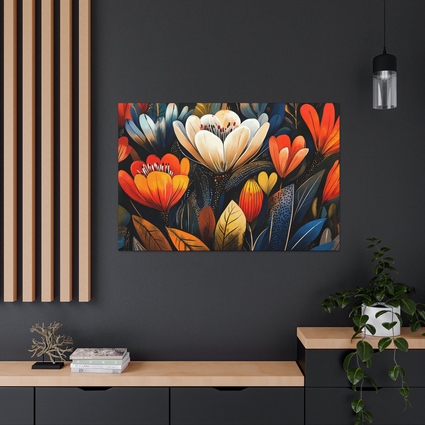 Canvas Gallery Wraps - Wow Cacti Flowers Wall Art