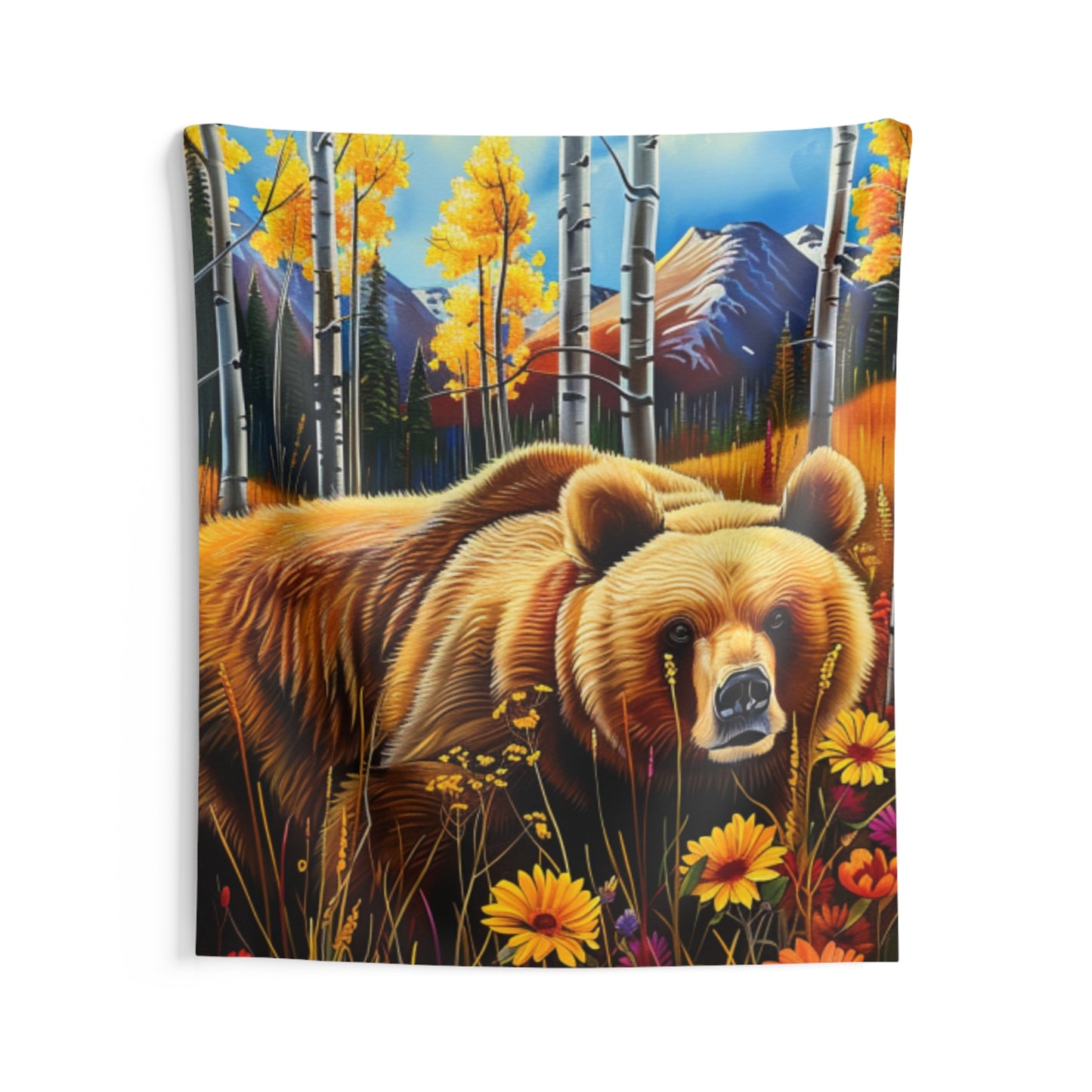 CO Brown Bear Indoor Wall Tapestry