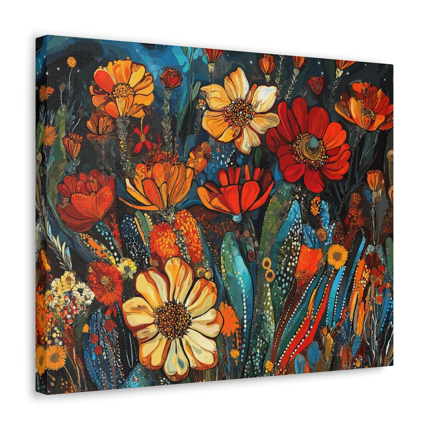 Canvas Gallery Wraps Cacti Flower Bold #4