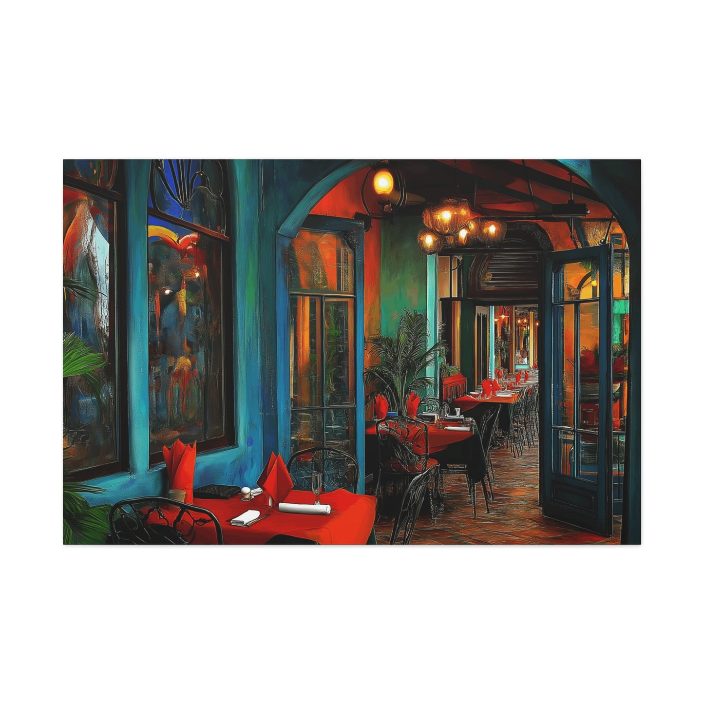 Canvas Gallery Wraps - Red Table Tops Wall Art