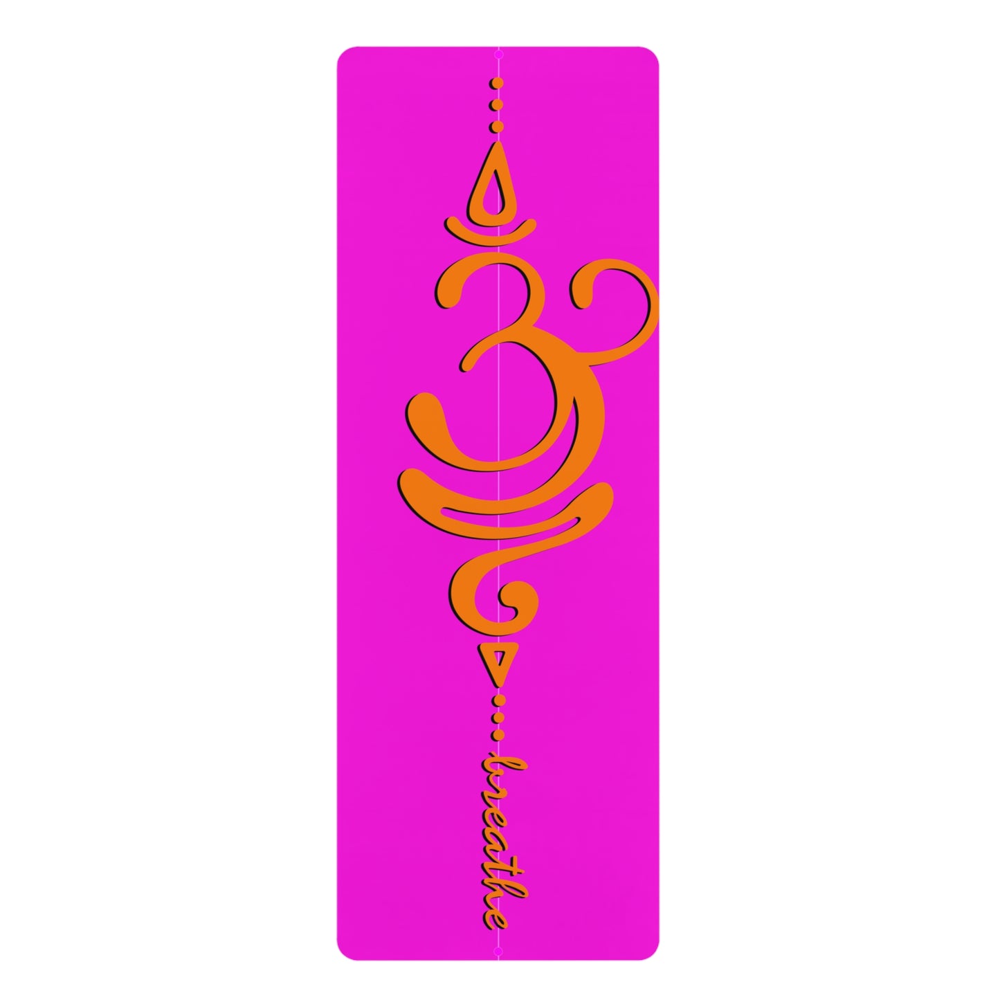 Pink & Gold B Rubber Yoga Mat