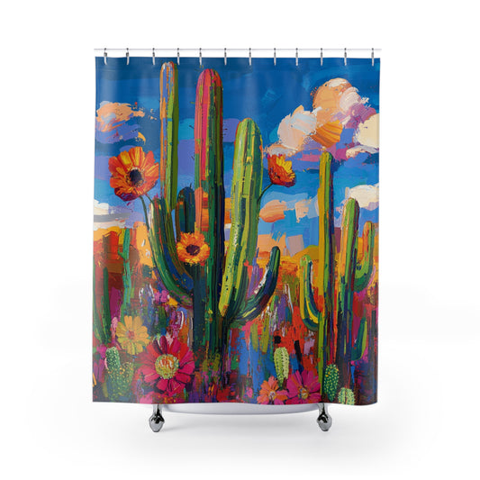 Desert Cactus Shower Curtain