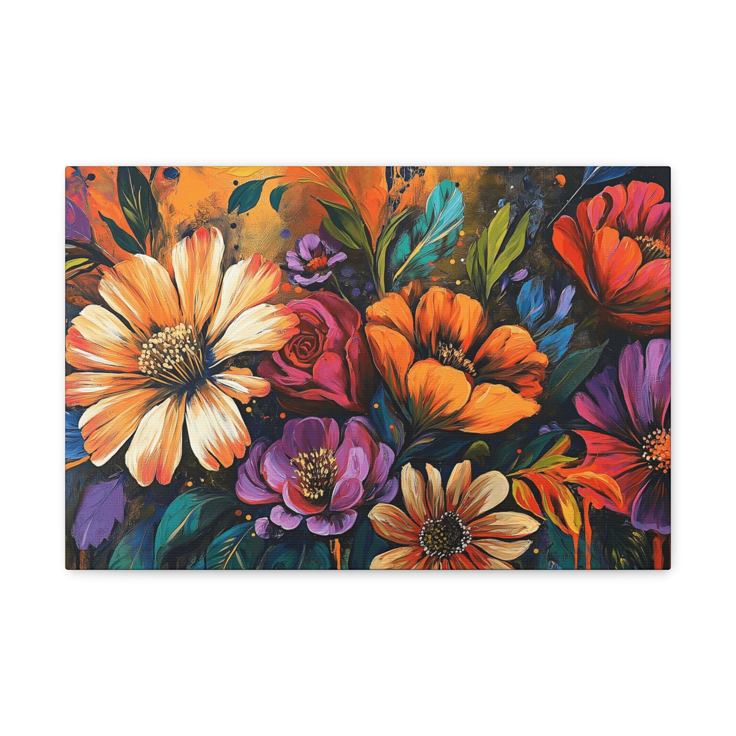 Canvas Gallery Wraps - Cacti Flowers in Bloom Wall Art