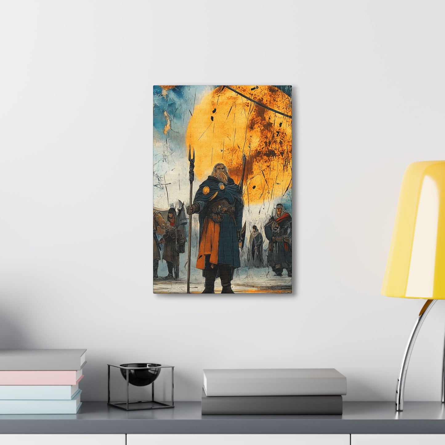 Canvas Prints Warriors Blazing Wall Art Home Decor