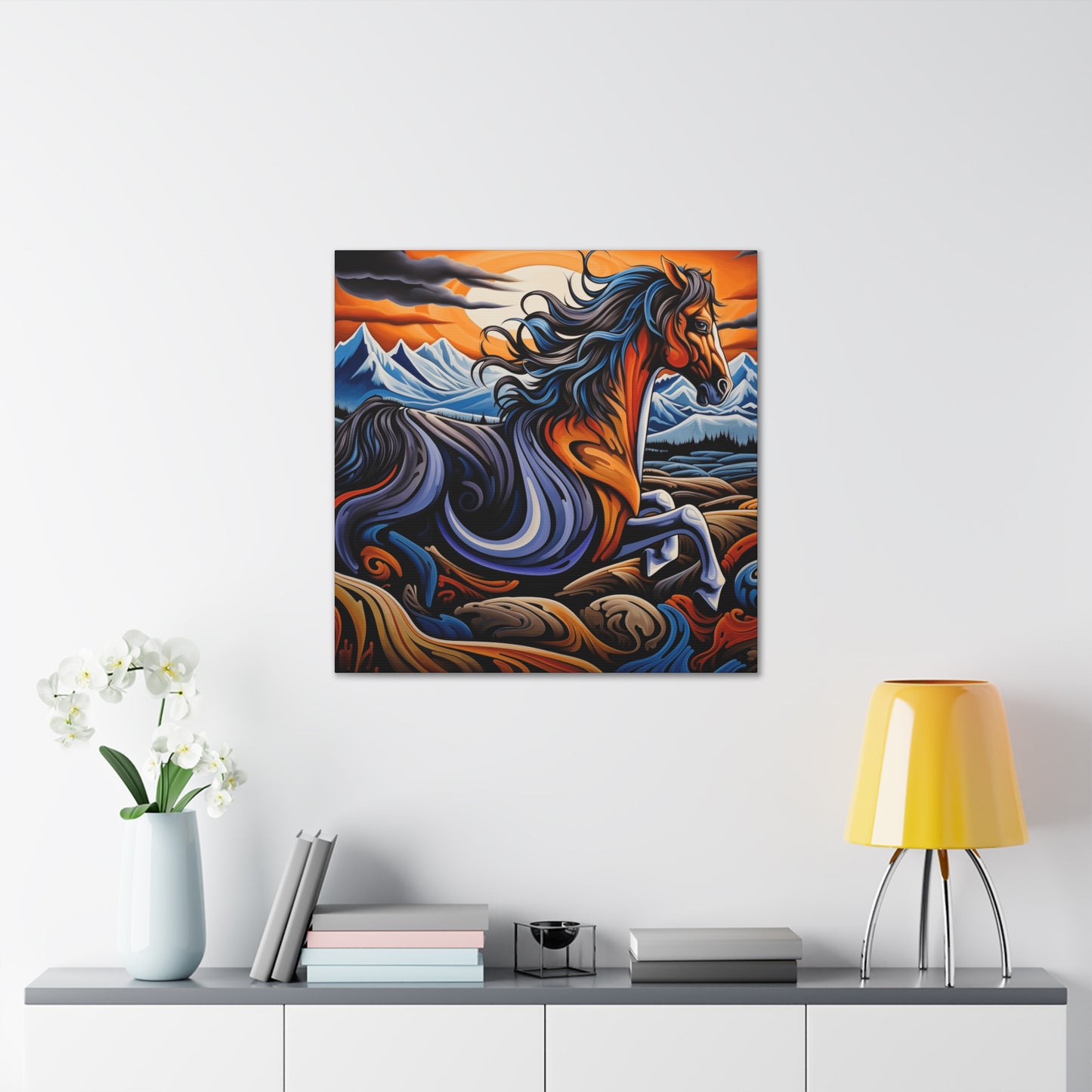 Canvas Gallery Wraps - Colorful Wild Bronco