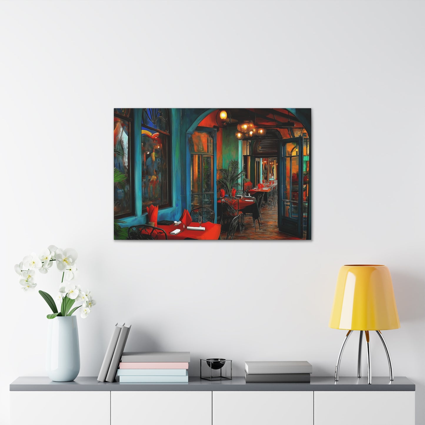 Canvas Gallery Wraps - Red Table Tops Wall Art