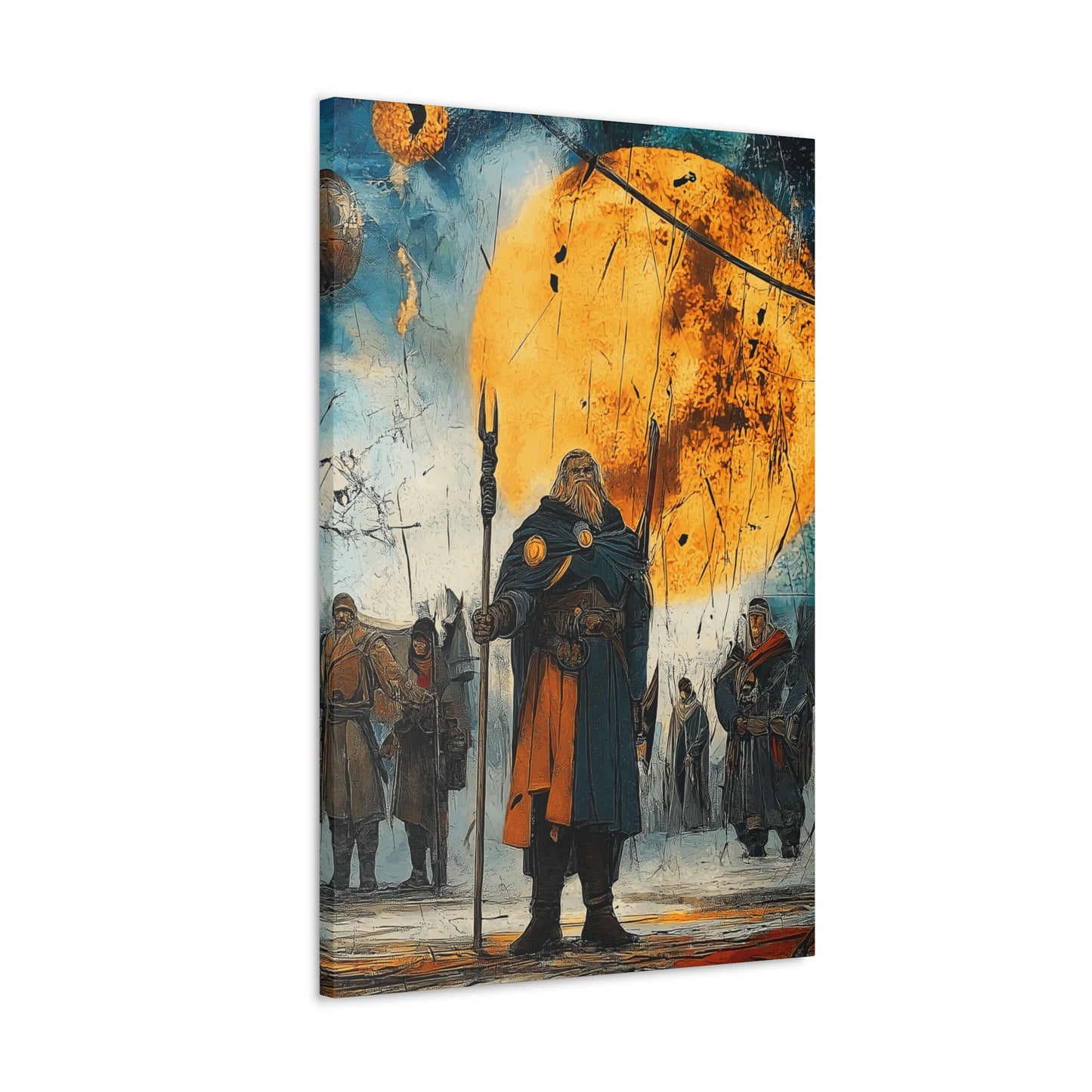 Canvas Prints Warriors Blazing Wall Art Home Decor