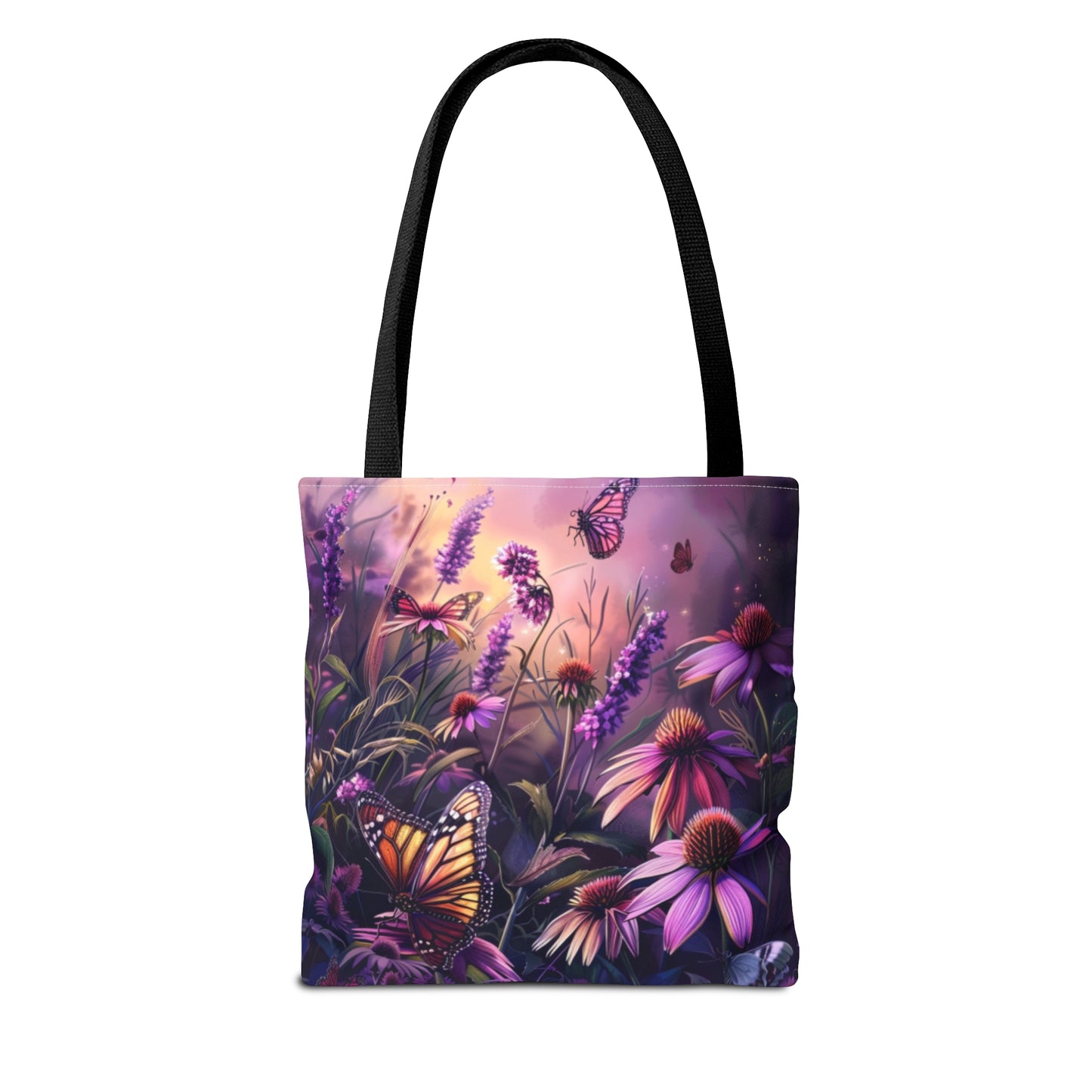 Butterfly Flowers Tote Bag