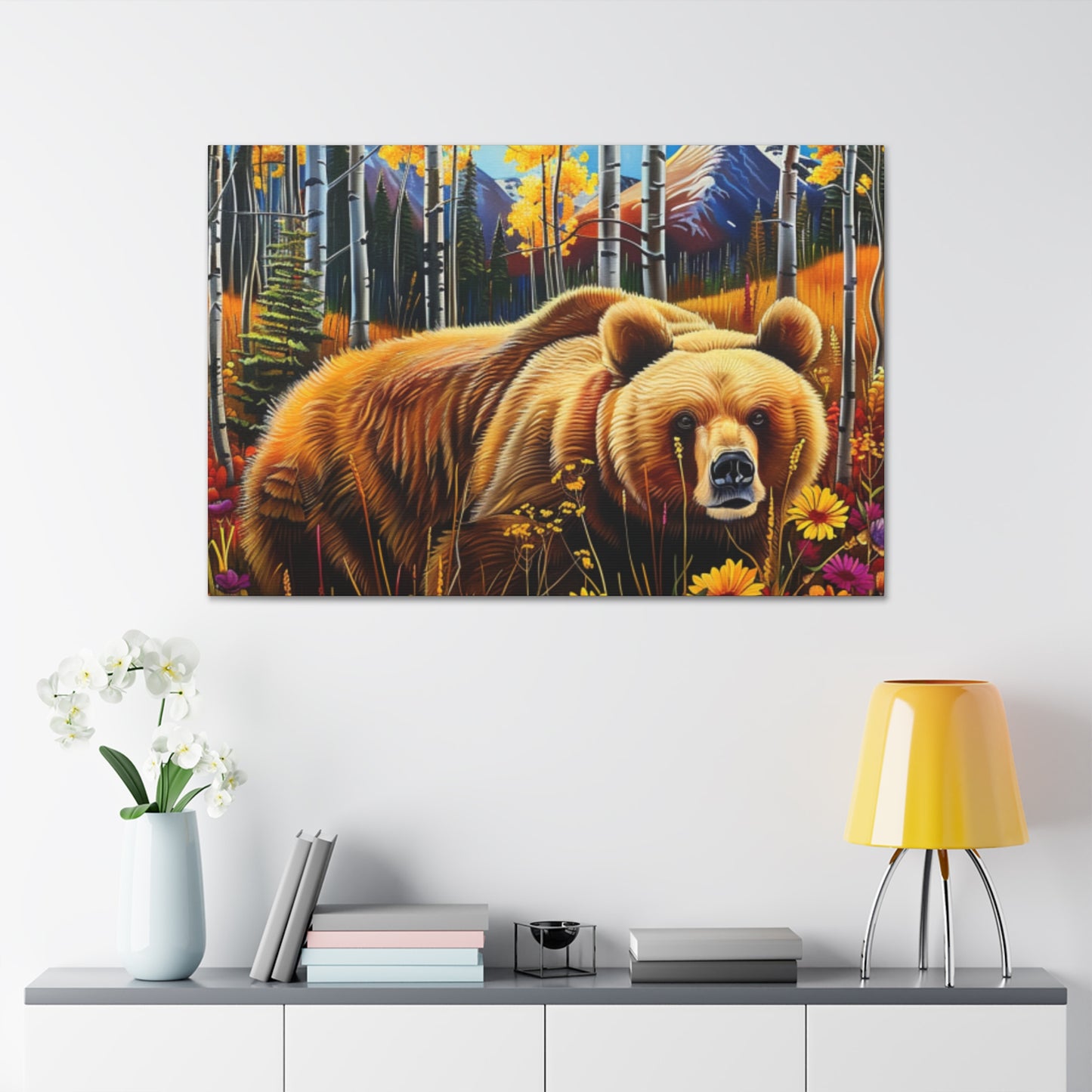 CO Brown Bear Aspens 1a Canvas Gallery Wraps