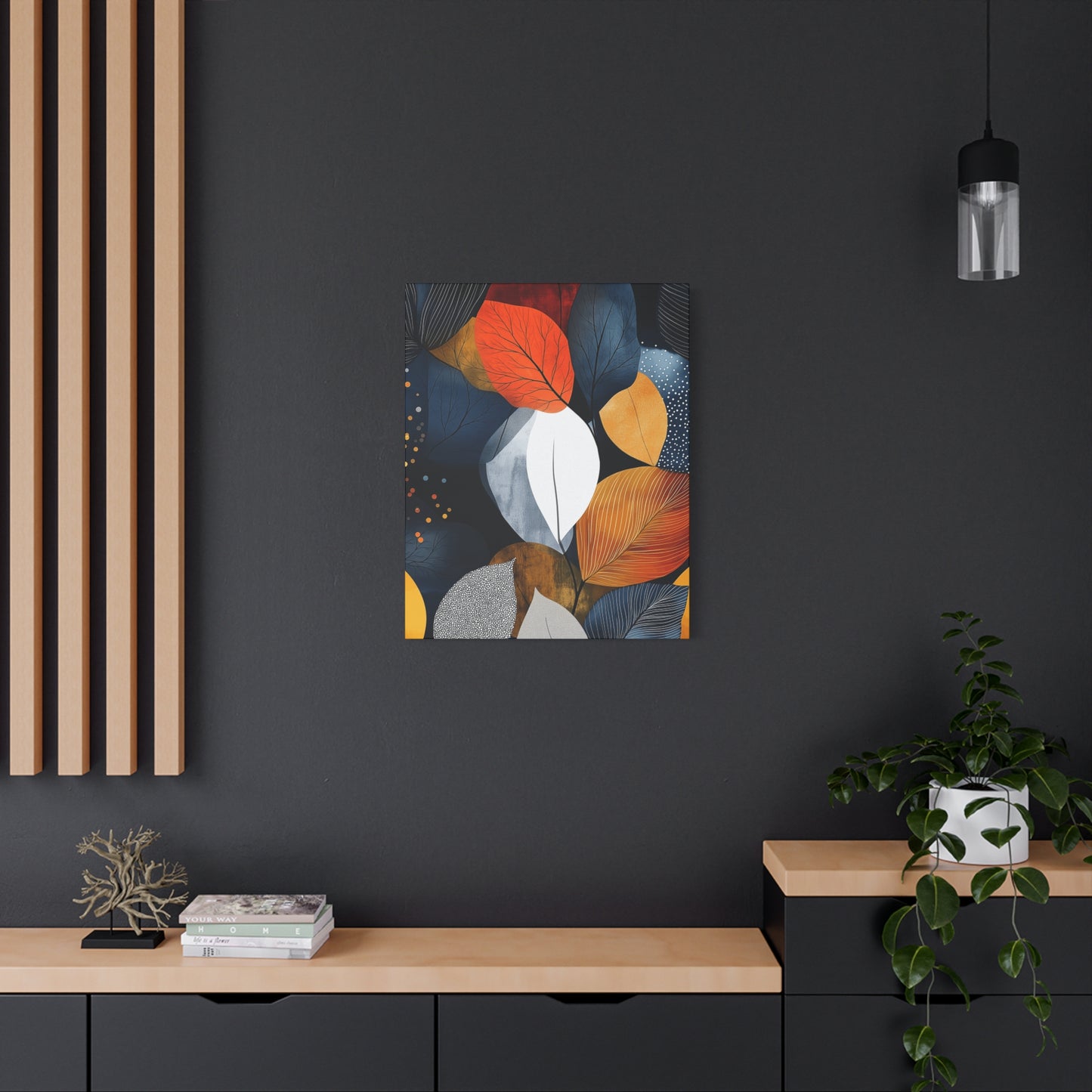 Autumn Leaf Canvas Art Print - Stretched Matte Finish, 1.25" Deep - Perfect Home Decor for Fall & Nature Lovers