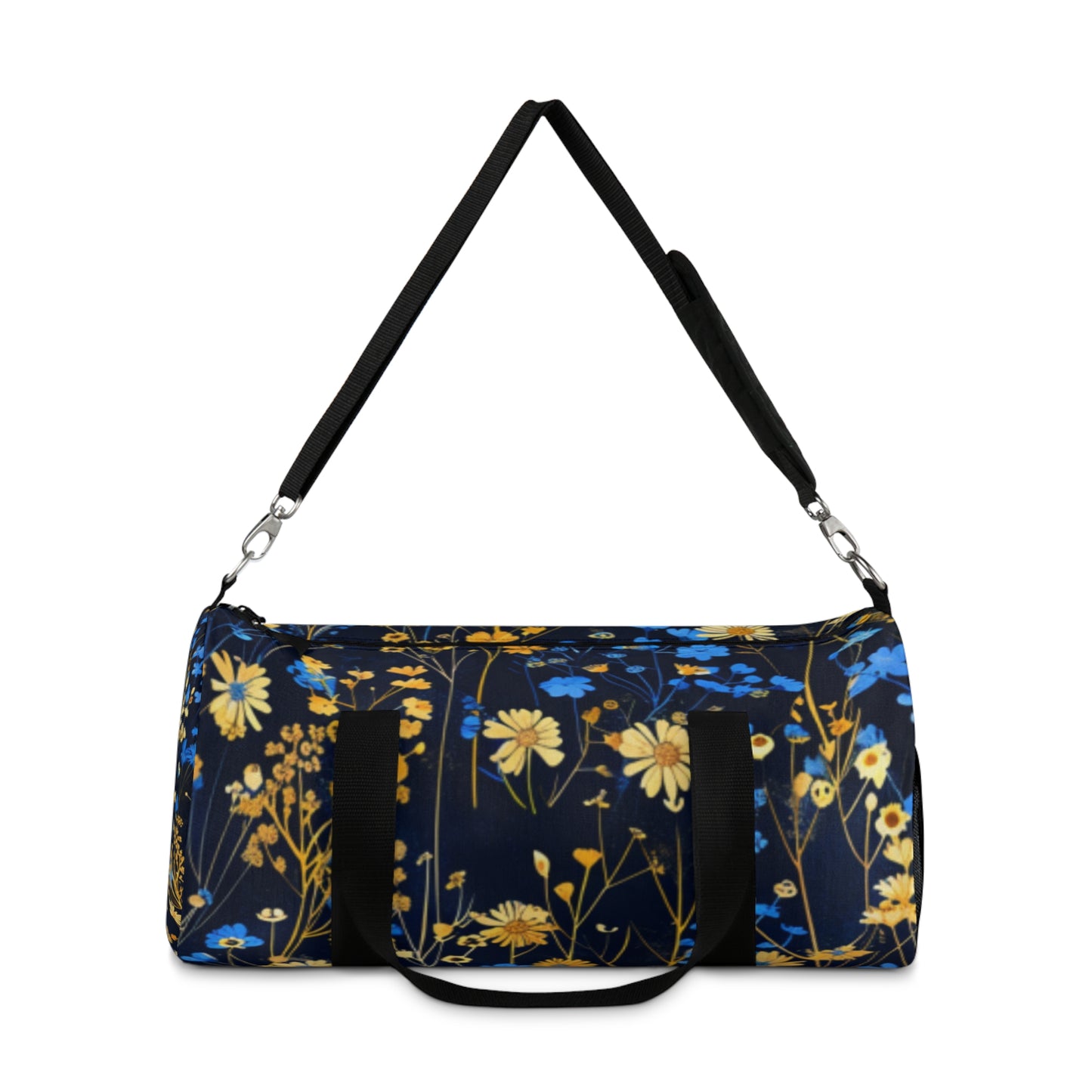 Blue & Gold Wild Flowers 2 Duffel Bag