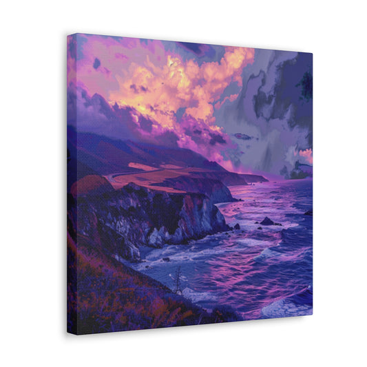 Big Sur Purple Canvas Gallery Wraps